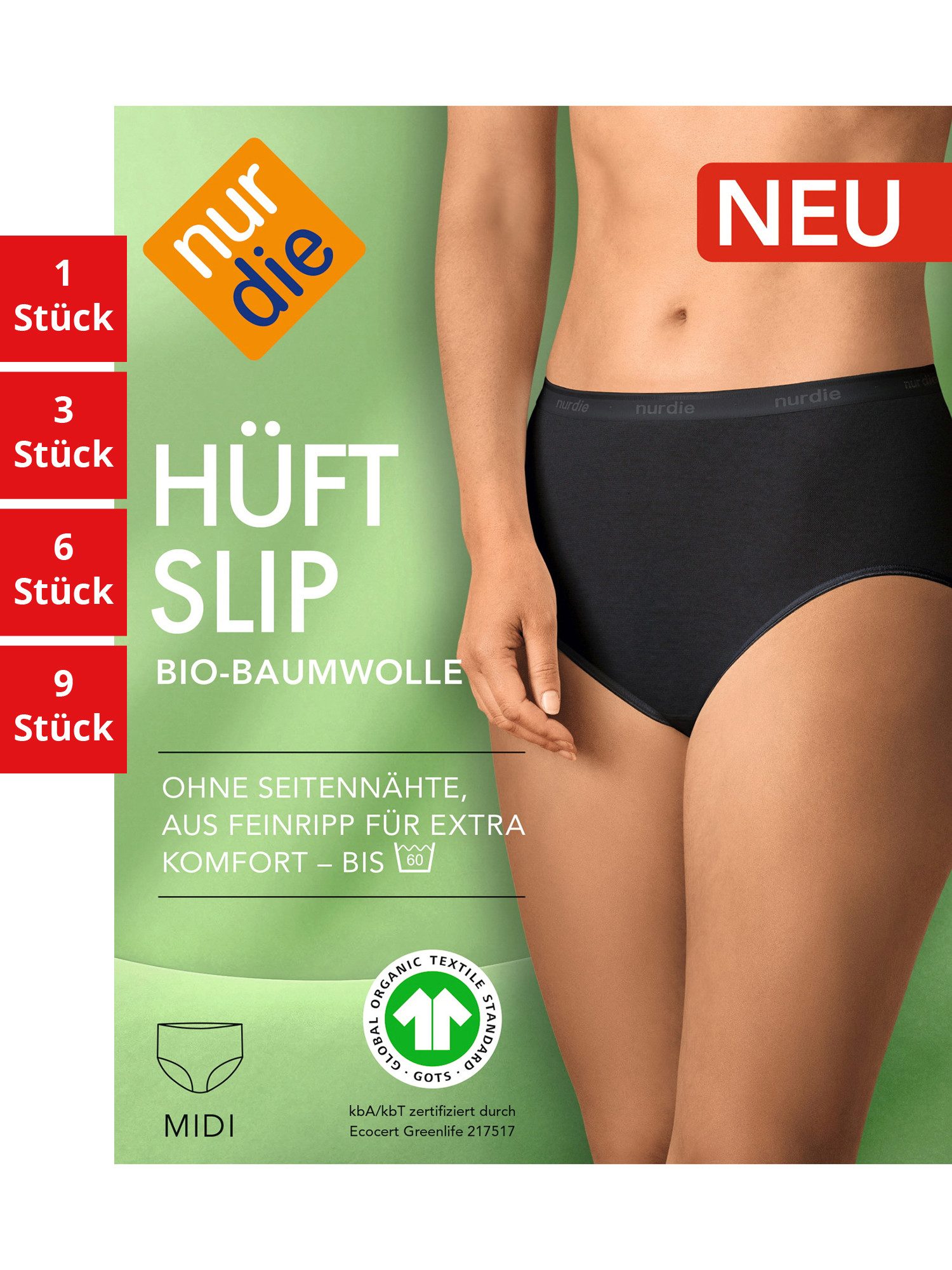 Hüftslip GOTS BioBaumwolle Damen