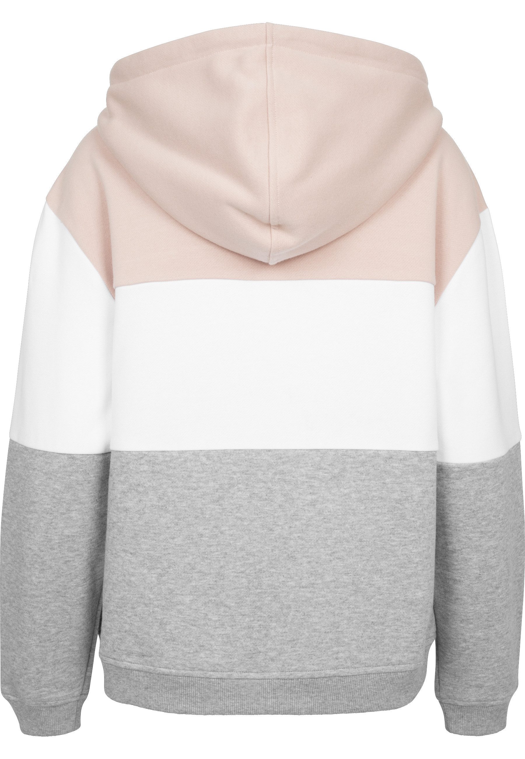 URBAN CLASSICS Rundhalspullover Urban Classics Damen Ladies Oversize 3-Tone Hoody (1-tlg)