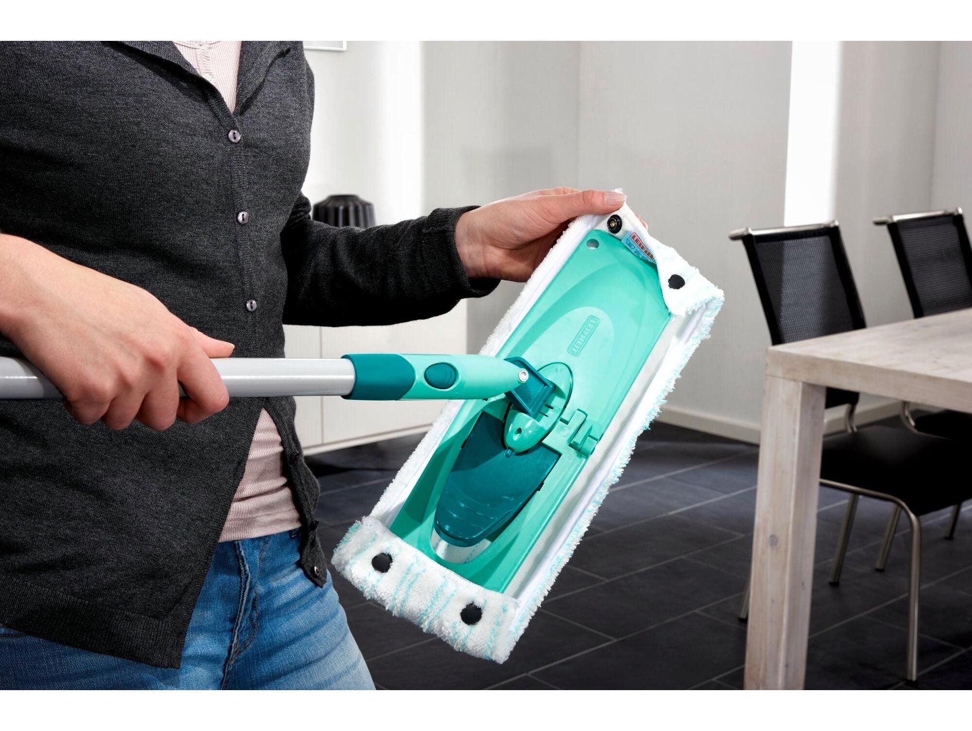 Leifheit Wischbezug CLEAN TWIST XL micro duo für Bodenwischer 42 cm Wischbezug (78 Prozent Polyester 22 Prozent Nylon)