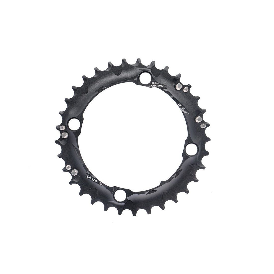 SRAM Fahrradketten Kettenblatt MTB 33 Zähne, S1, 3x10-fach, 104 mm LK, Alu