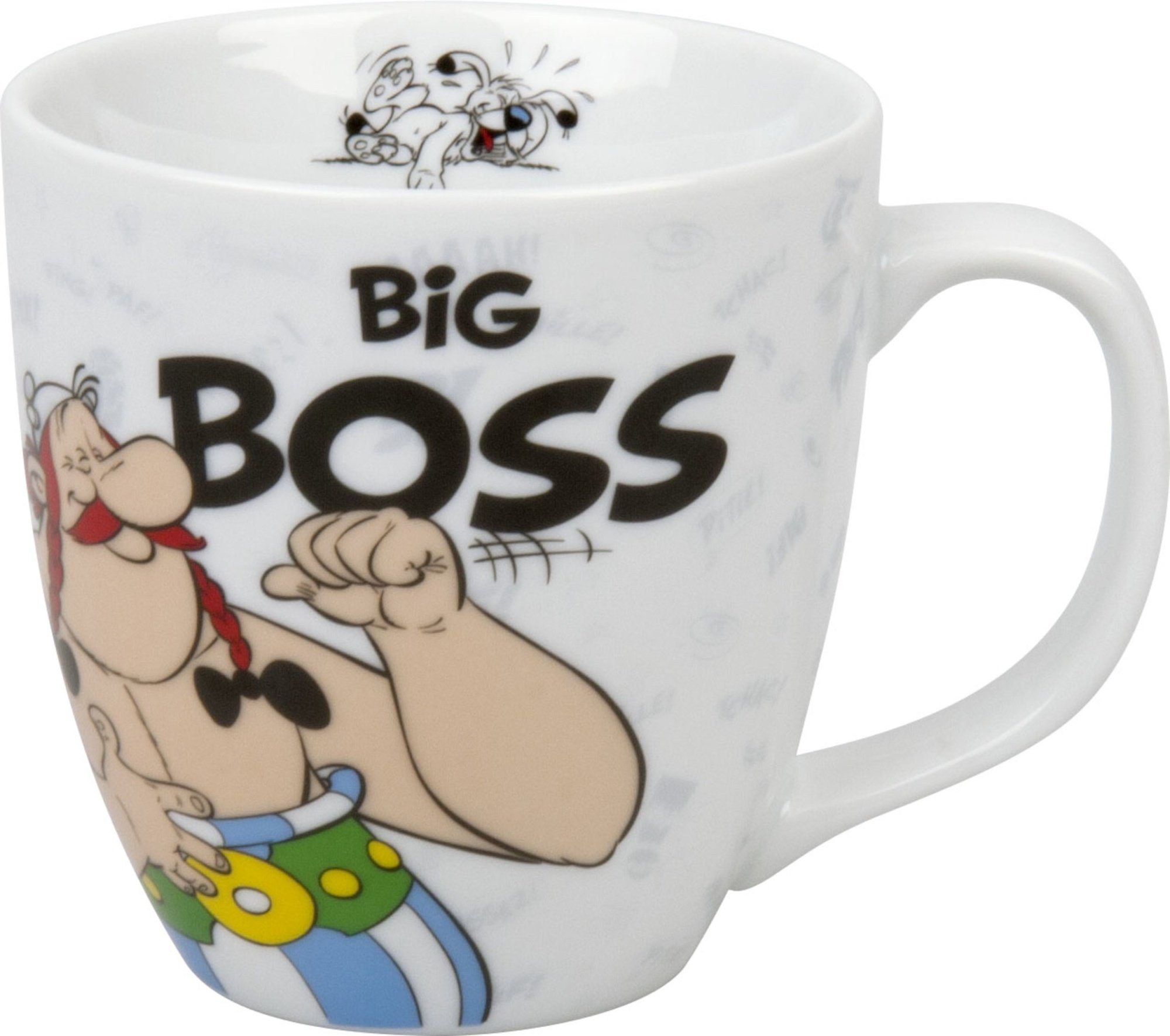 Könitz Tasse Becher Big Boss Asterix und Obelix Idefix Kaffeetasse 400ml, Porzellan