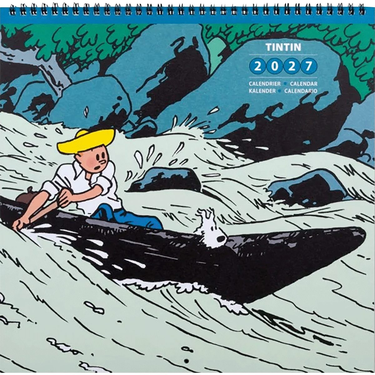 Wandkalender Tim und Struppi Kalender 2027.