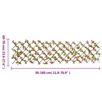 vidaXL Rankgitter Rankhilfe Rankgitter mit Künstlichem Efeu 5 Stk Erweiterbar 180x60 cm