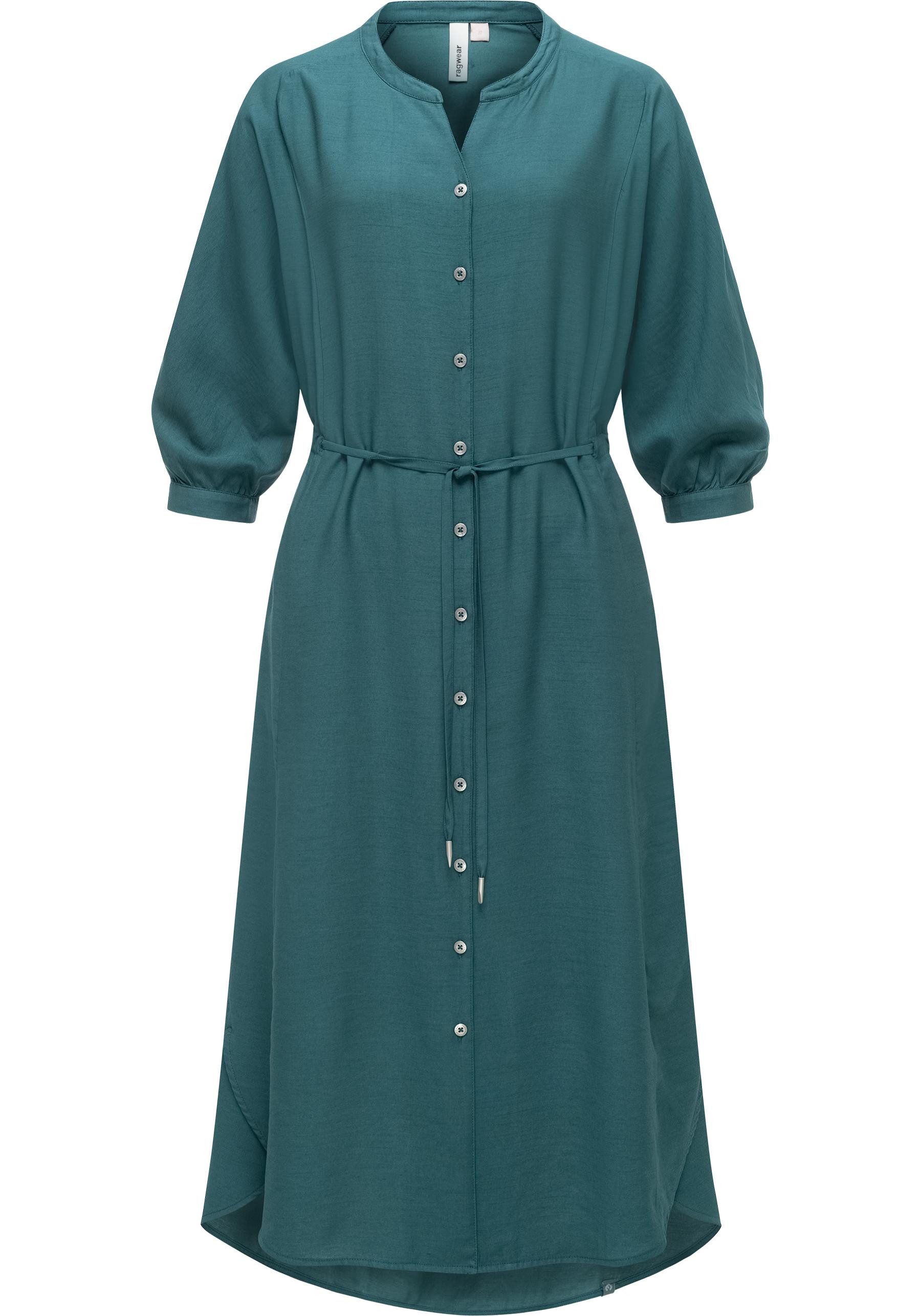 Ragwear Blusenkleid Trea Dress Modisches Damenkleid mit Taillengürtel