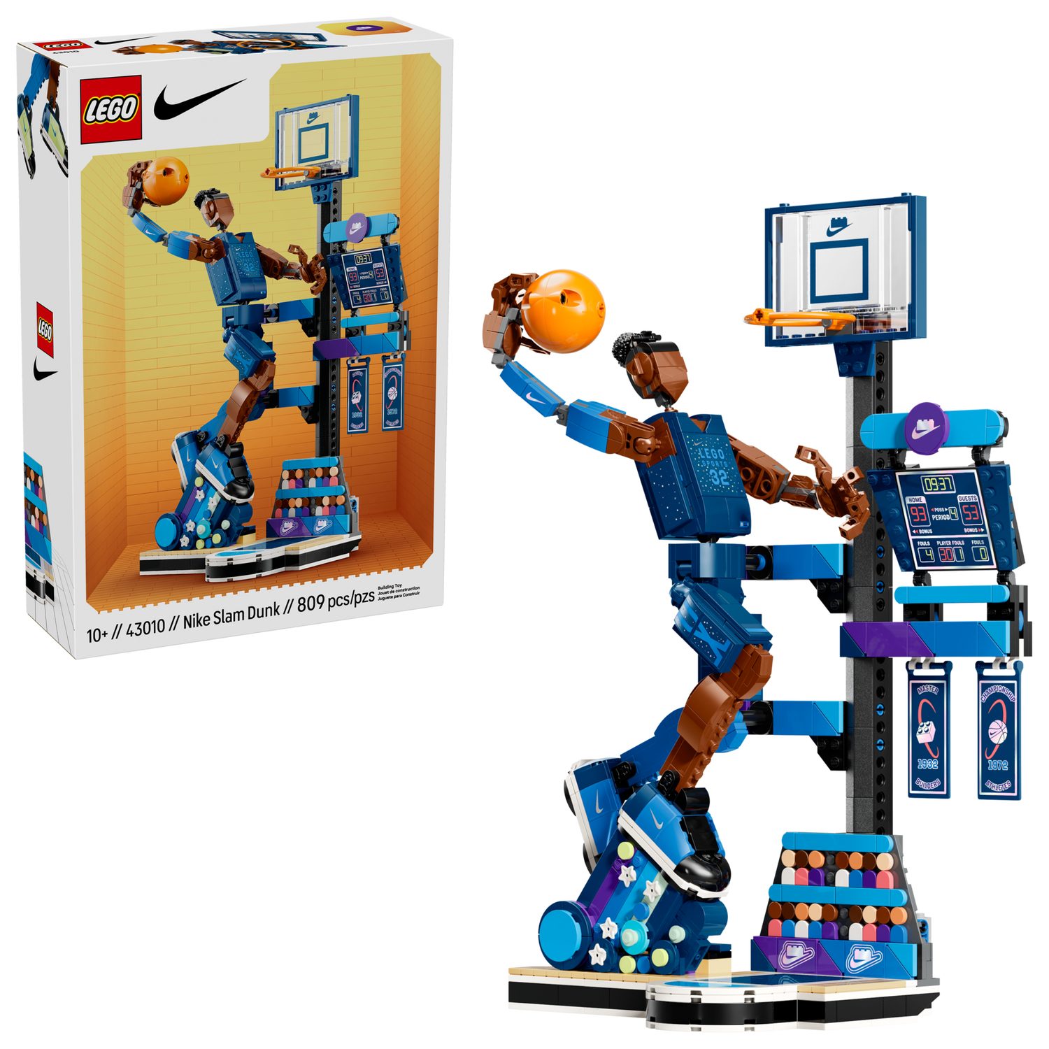 LEGO® Nike 43010 Nike Slam Dunk Spielbausteine, (Set, 809 St., Set)