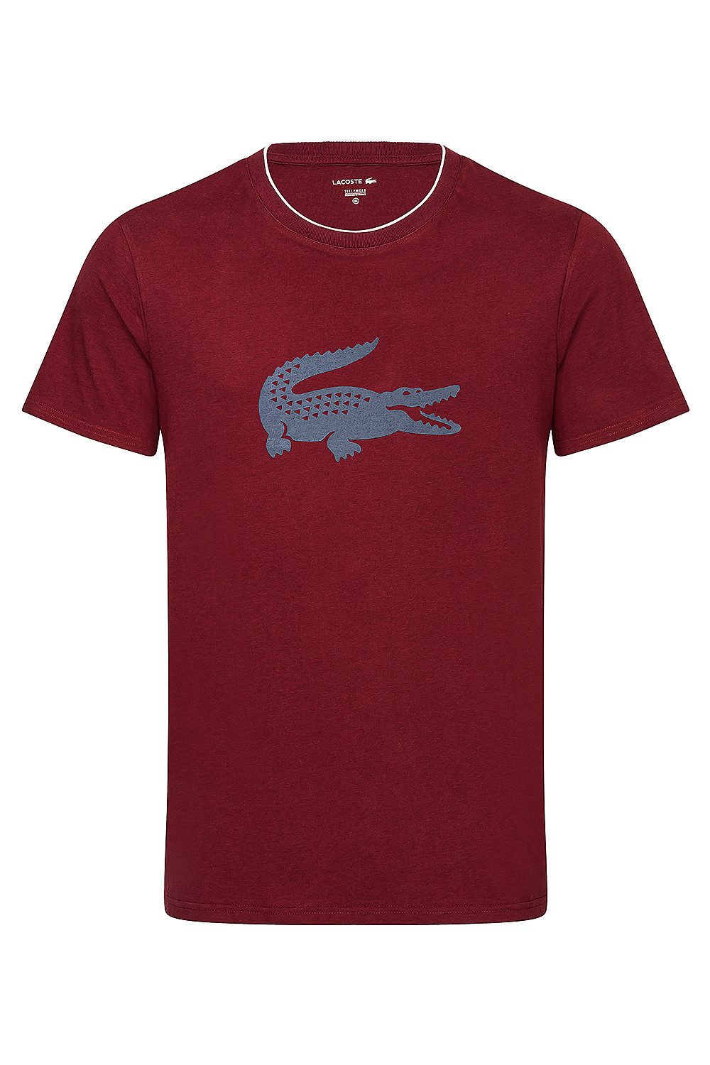 Lacoste Pyjamaoberteil Short Sleeve Tee (1-tlg) Herren T-Shirt kurzarm Schlafshirt großer Logodruck