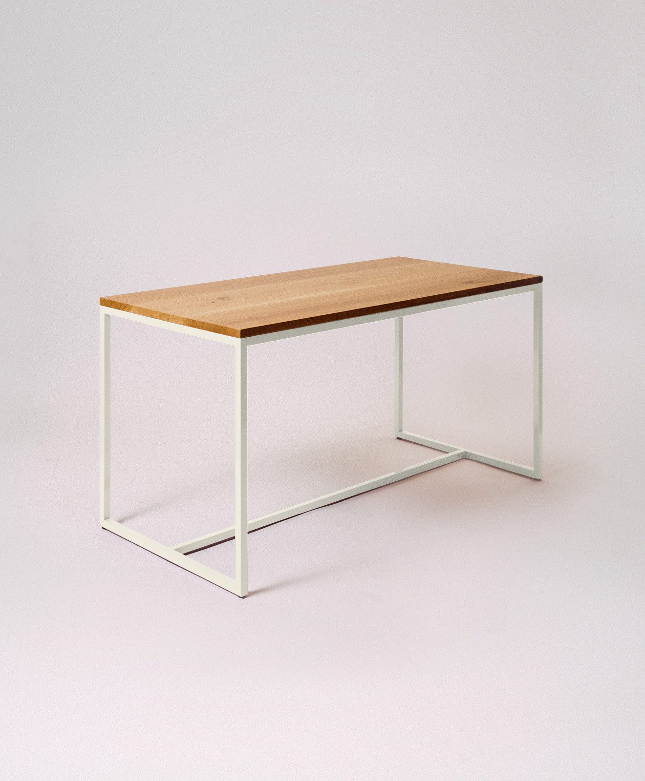 KAWENTSMANN Esstisch TALON Massivholztisch mit pulverbeschichtetem Stahlgestell (Tisch), aus massiver Eiche, mit Stahlgestell, Made in Germany, RAL-Farben