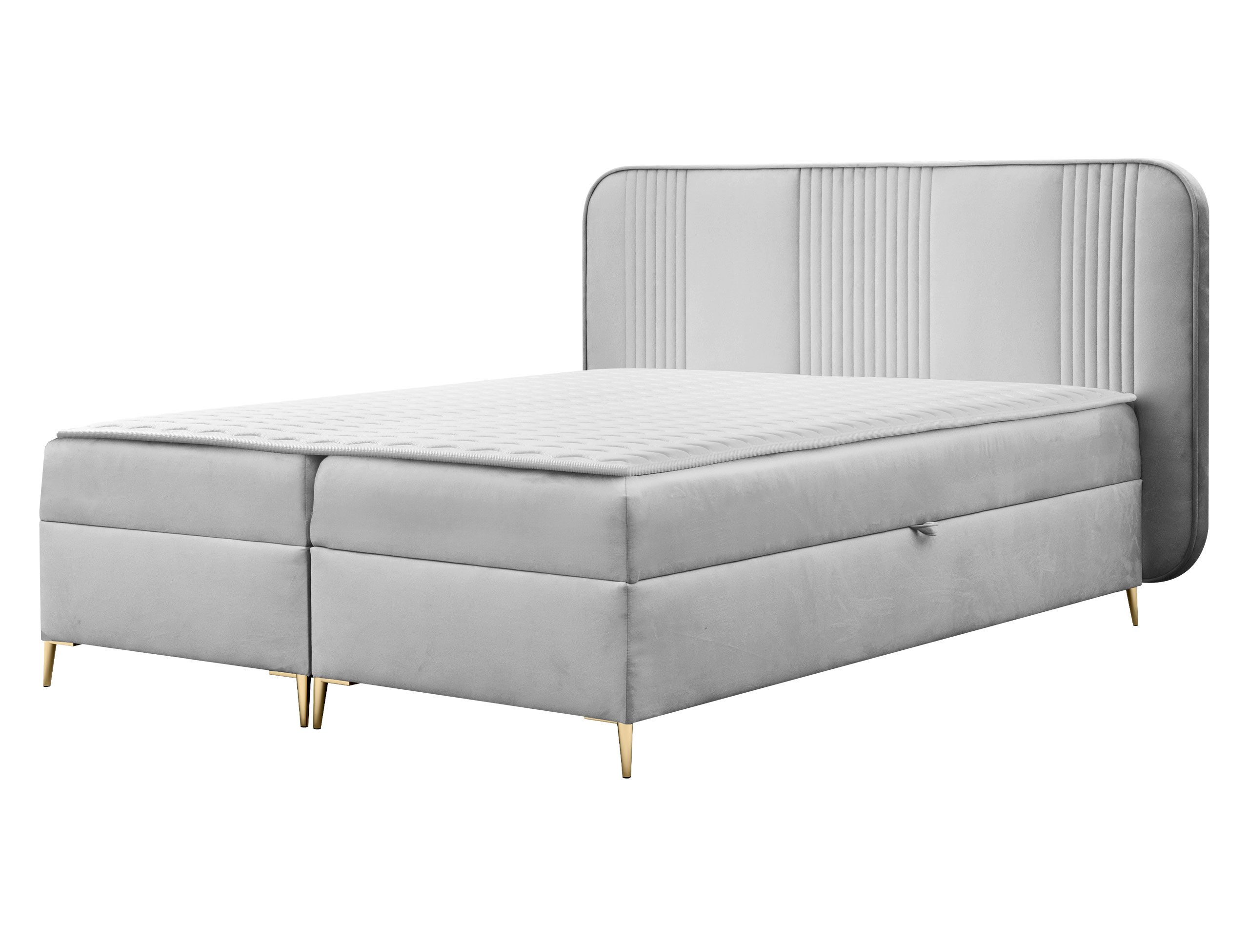 MIRJAN24 Boxspringbett Fandy (mit zwei Bettkästen), Metallfüße, Bonellfederkern H3