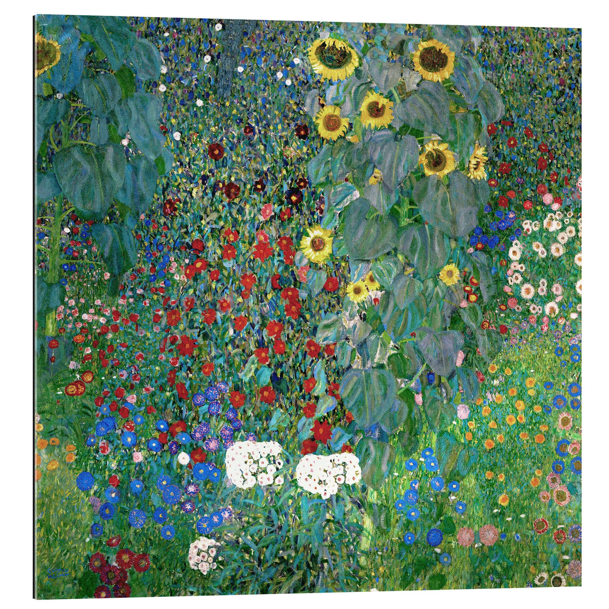 Posterlounge Wandbild Bauerngarten mit Sonnenblumen, Gustav günstig online kaufen