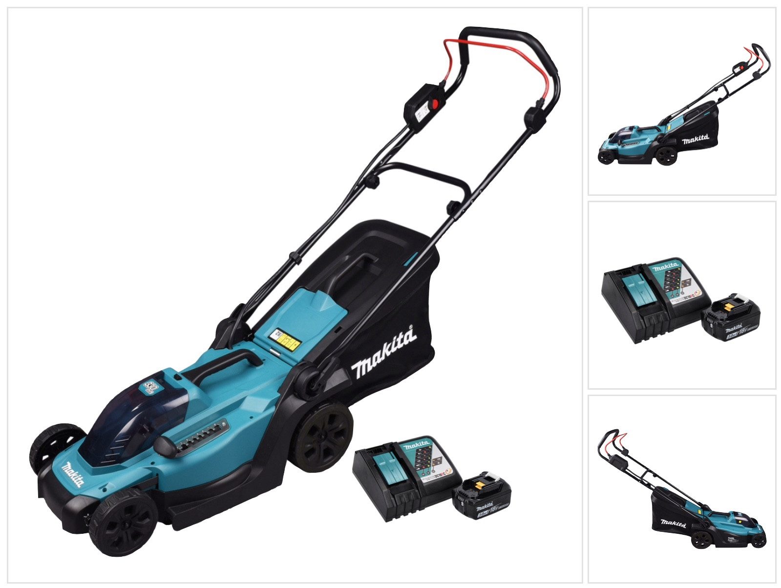 Makita Akkurasenmäher DLM 330 RF Akku Rasenmäher 18 V 33 cm 30 l + 1x Akku 3,0 Ah + Ladeger