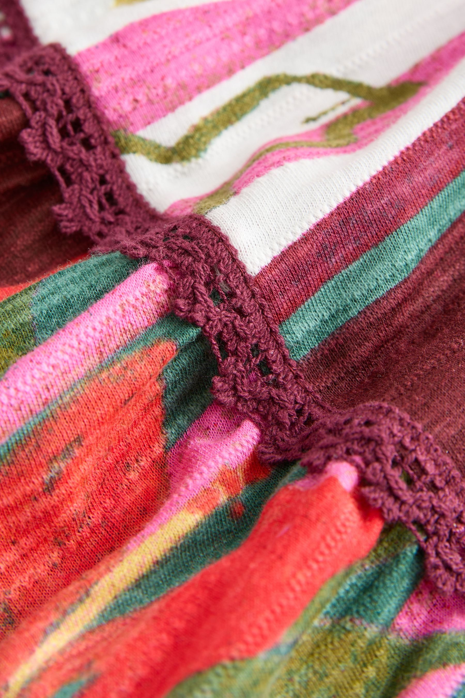 Next Maxirock Maxi-Stufenrock aus Baumwolle (1-tlg)