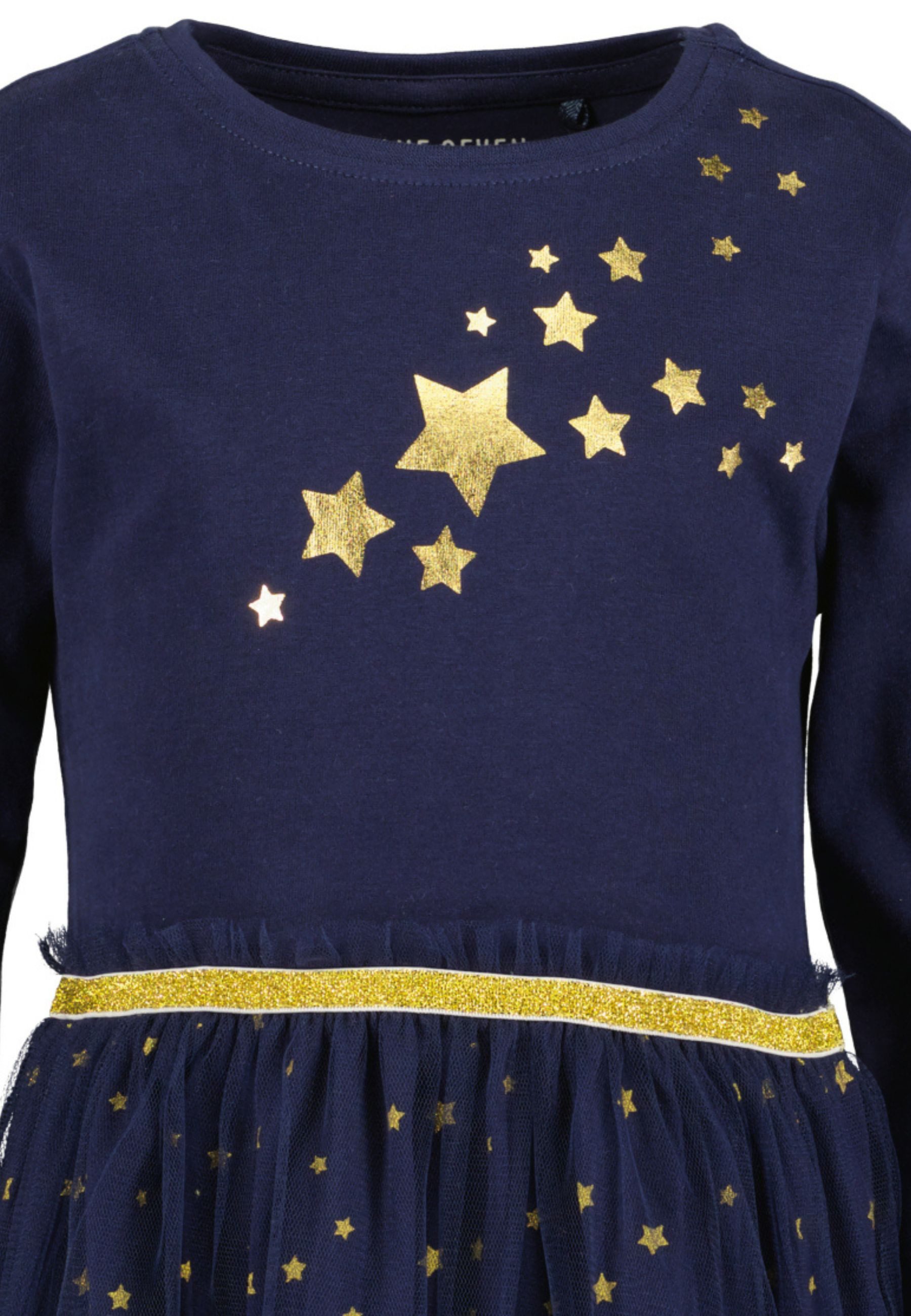 Blue Seven Jerseykleid mit Tüll-Überrock und tollen Glitzerdetails