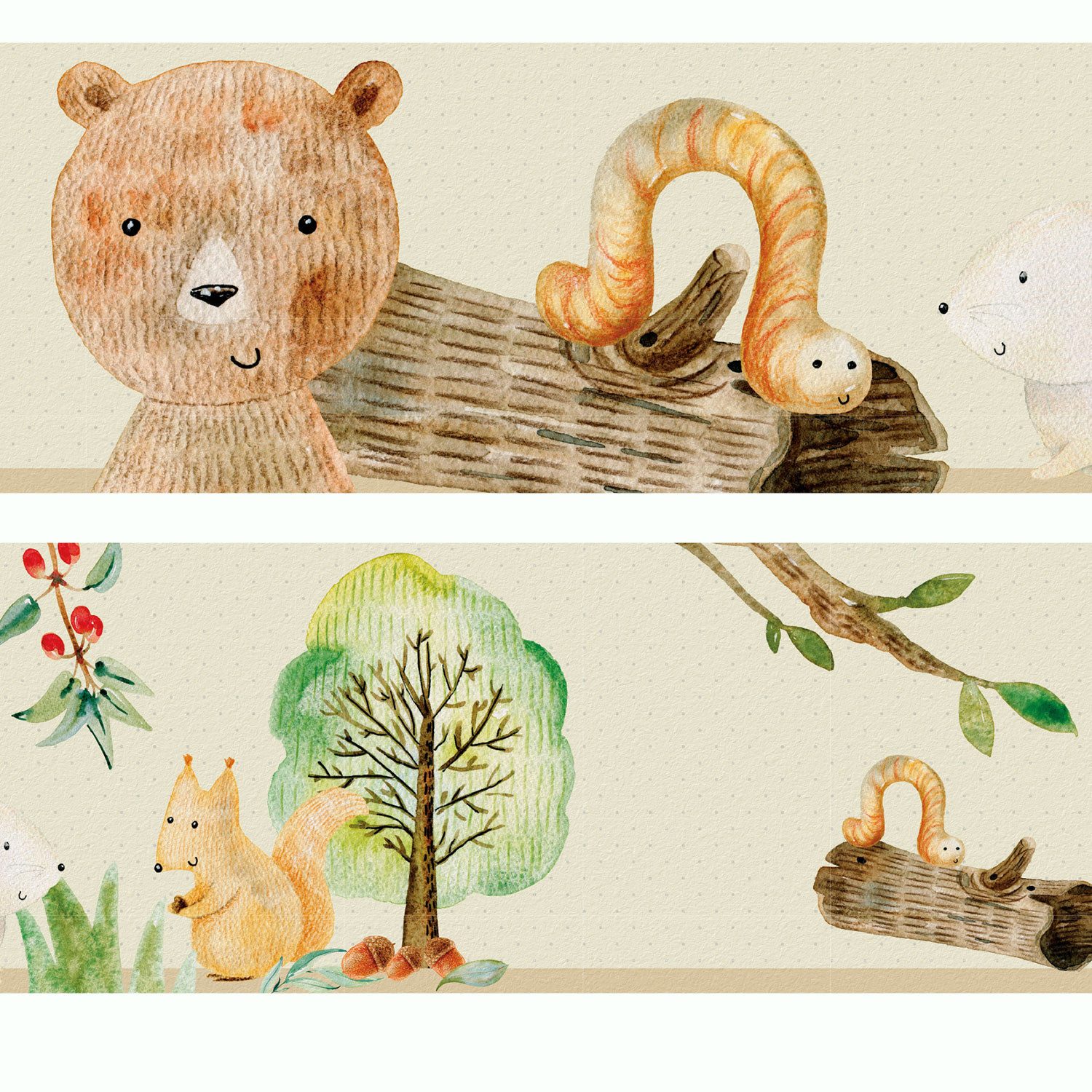 Sunnywall Bordüre Woodland / Waldtiere (Bordüre - 400 cm), Wald, (1 St), ho günstig online kaufen