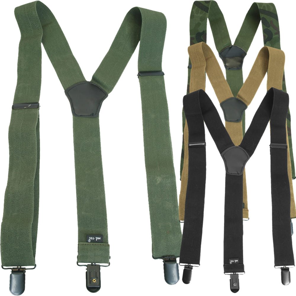 Mil-Tec Ledergürtel Hosenträger mit Clip günstig online kaufen