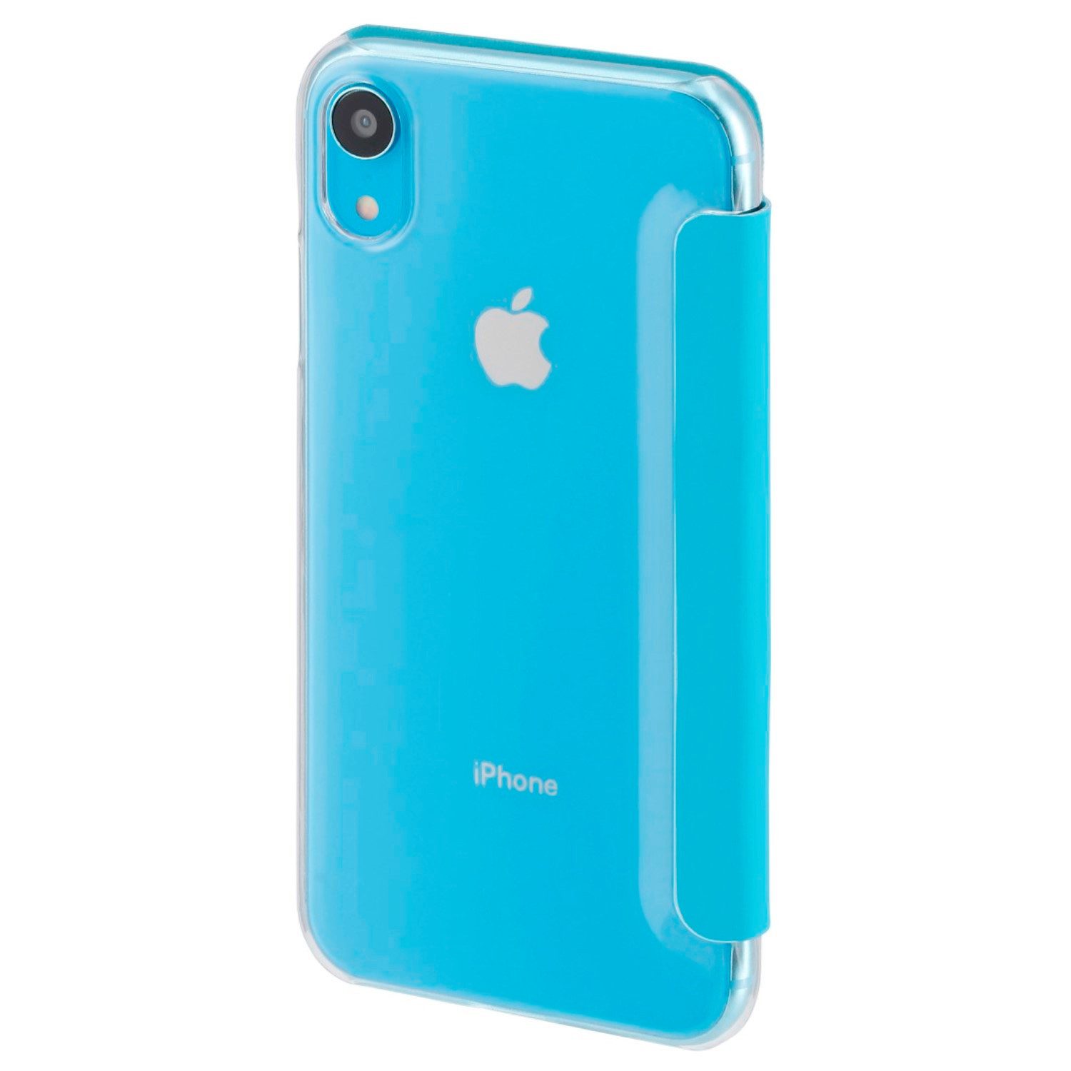 Hama Handyhülle Booklet Clear Klapp-Tasche Schutz-Hülle 15,4 cm (6,06 Zoll), Case Flip-Cover für Apple iPhone XR 360° Schutz