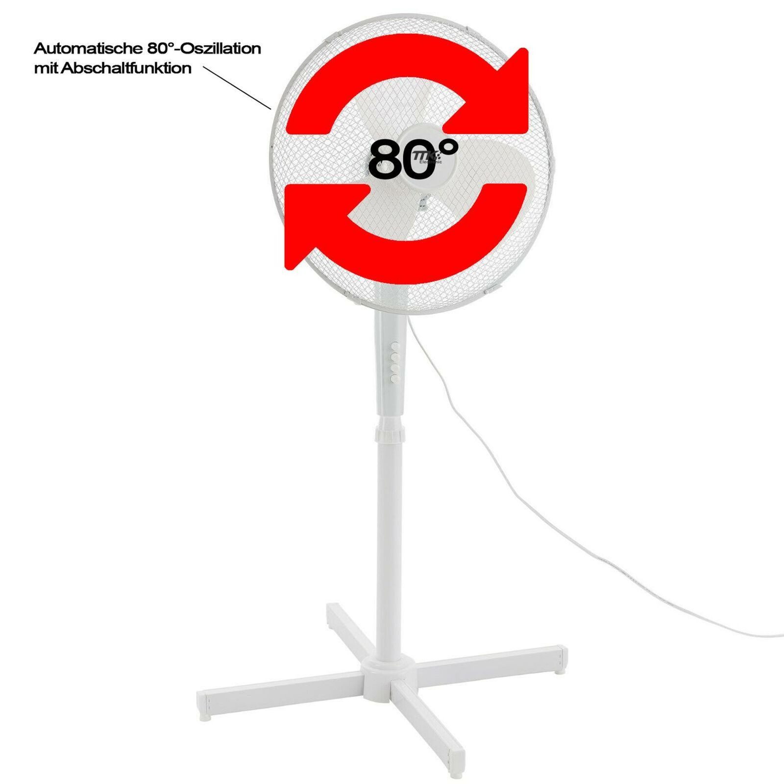 BURI Standventilator Standventilator Ventilator Windmaschine Luftkühler günstig online kaufen