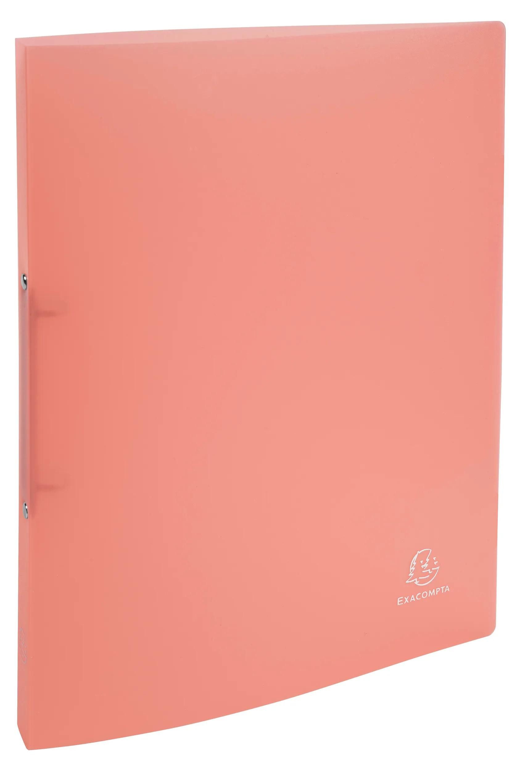 EXACOMPTA Aktenordner 15x Ringbuch A4 Maxi aus PP mit 2 Ringen 30mm - Korallenrot - 54977E