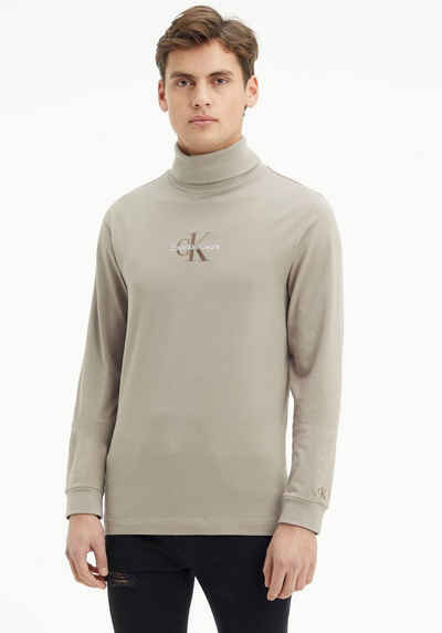 Calvin Klein Jeans Langarm-Poloshirt »MONOLOGO ROLL NECK TEE«