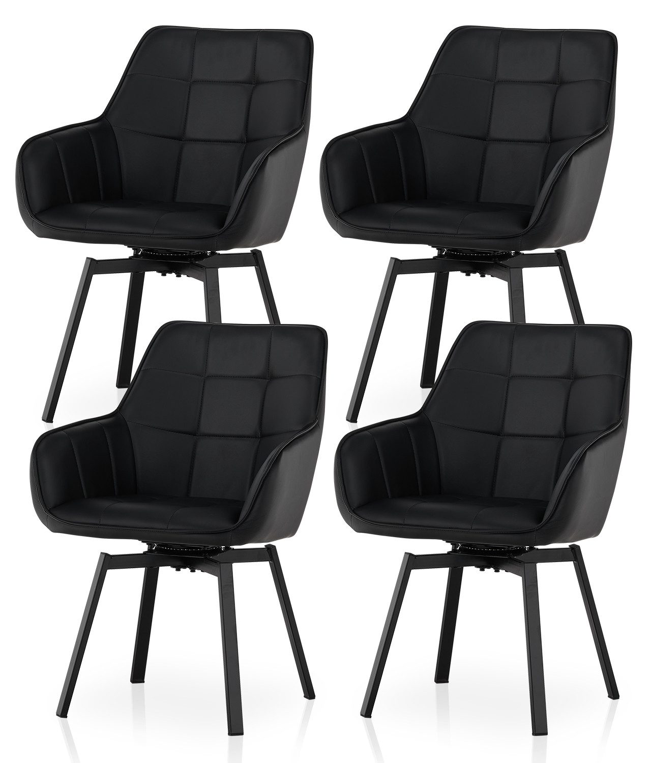 Ofcasa Esszimmerstuhl Kunstlederstühle (4er Set), Gepolsterter günstig online kaufen