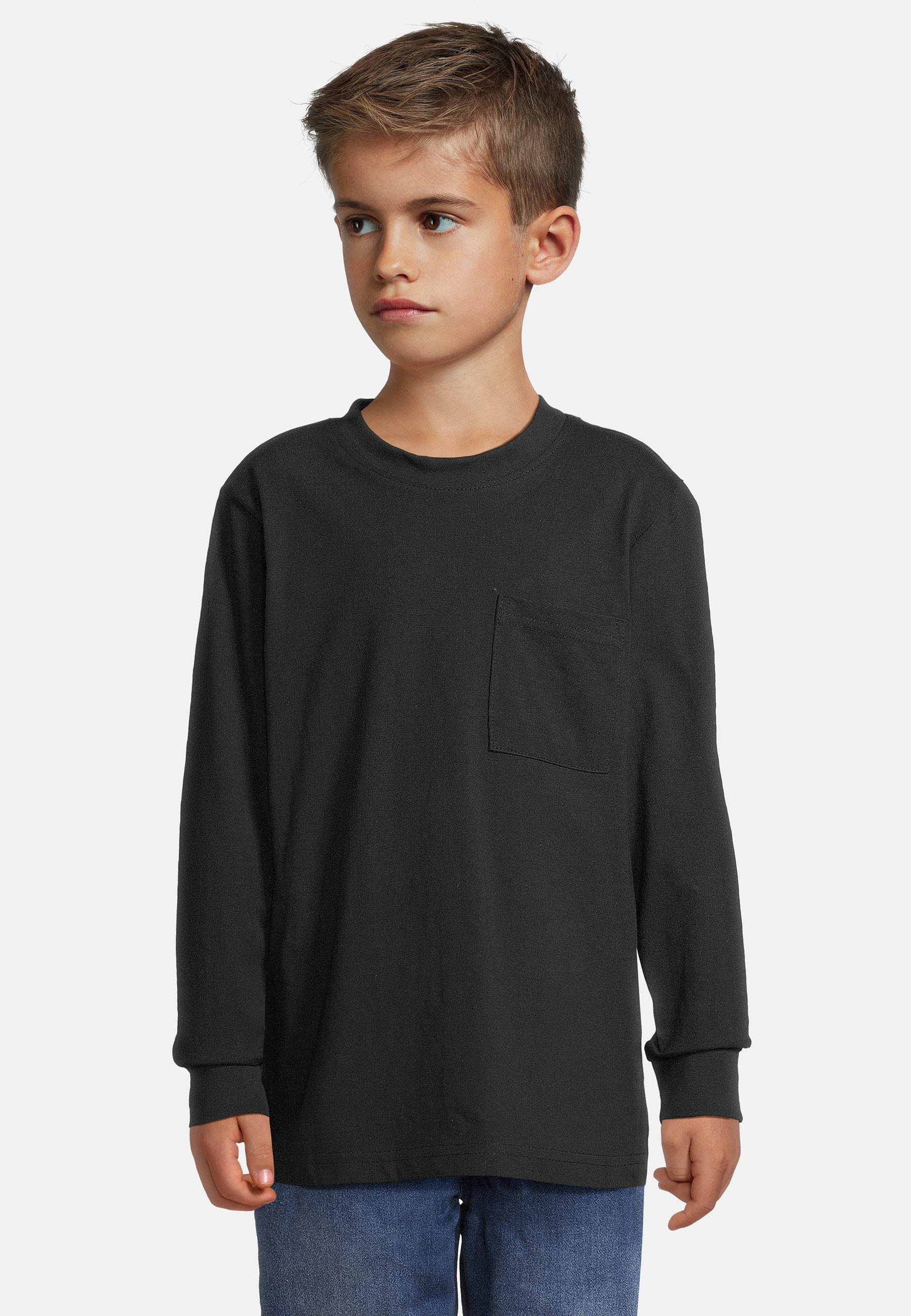 URBAN CLASSICS Longsleeve Urban Classics Herren Boys Heavy Oversized Pocket Longsleeve (1-tlg)