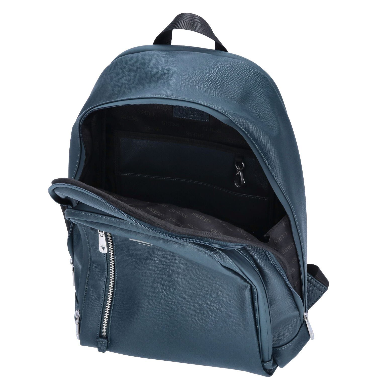 Guess Freizeitrucksack GUESS Rucksack Certosa Saffiano Eco teal (1-tlg)