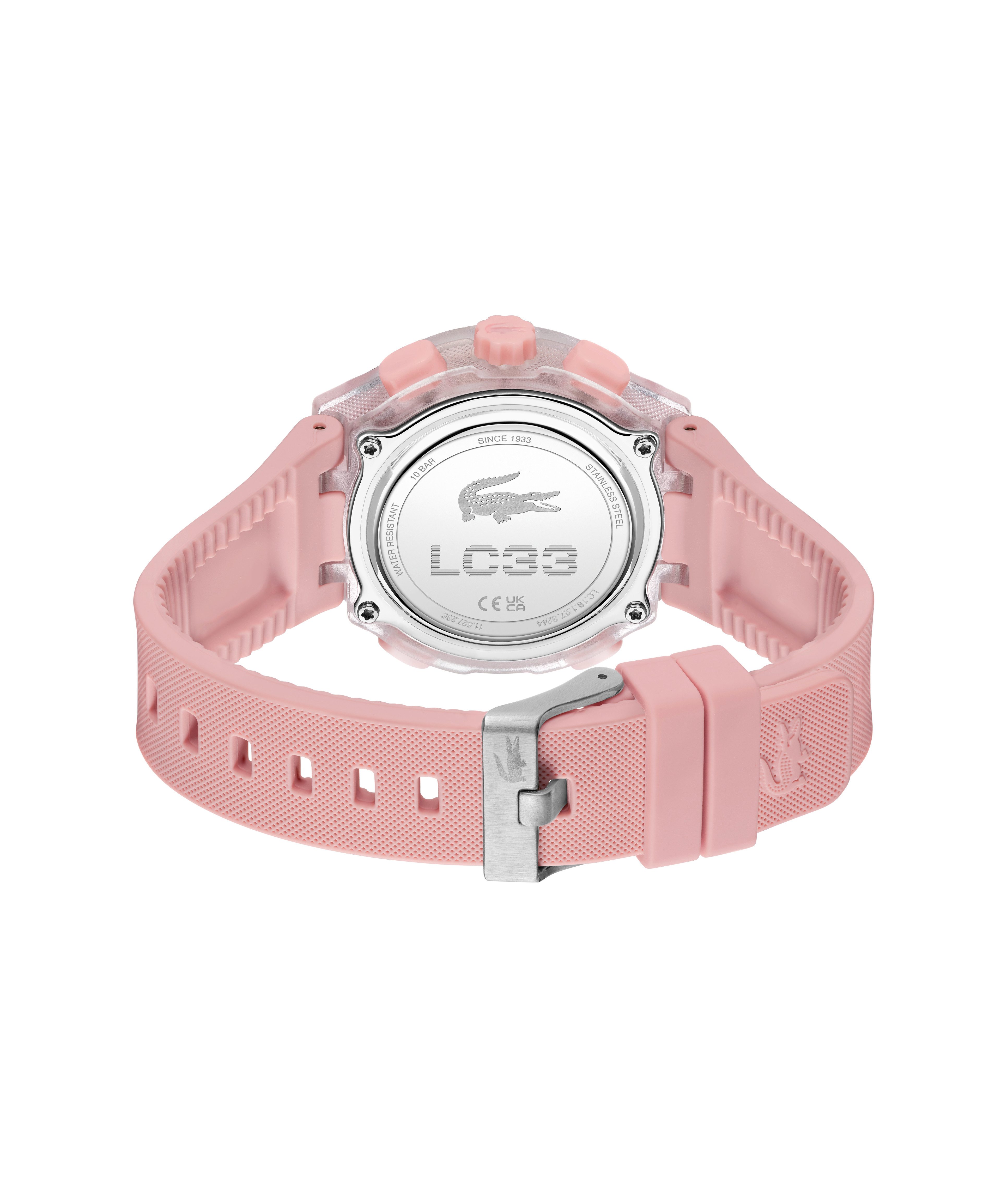 Lacoste Digitaluhr LC33 2001494, Quarzuhr, Armbanduhr, Damenuhr, Herrenuhr, Silikonarmband, analog