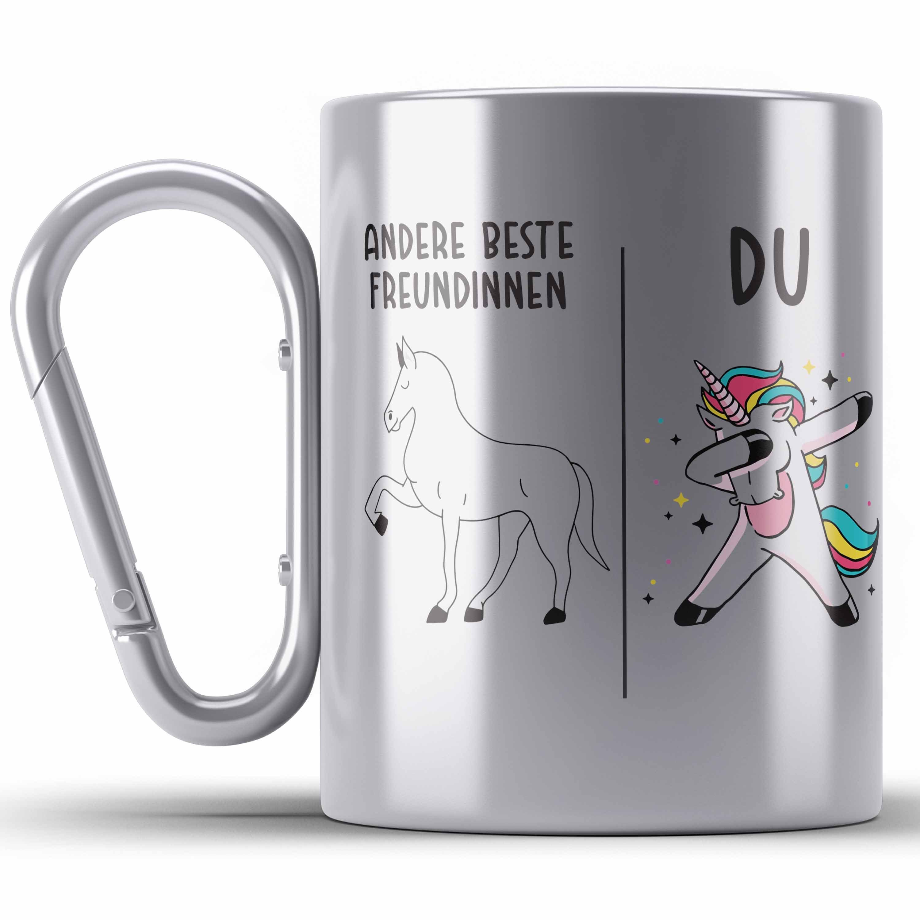 Thermotasse Beste Freundin Edelstahl Tasse Mädchen Geschenke Geburtstag Edelstahl