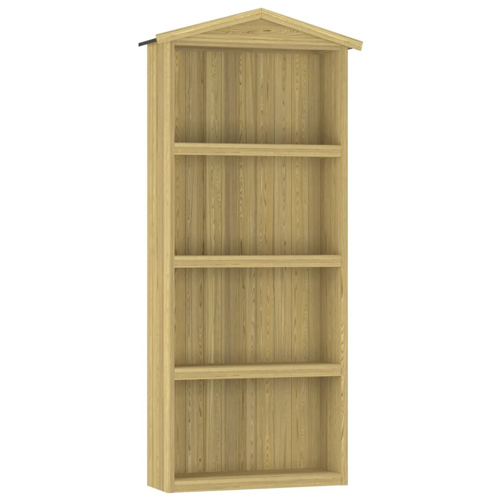 vidaXL Garten-Geräteschrank 87 x 33 x 222 cm Geräteschuppen 89x33x222 cm Kiefernholz Imprägniert