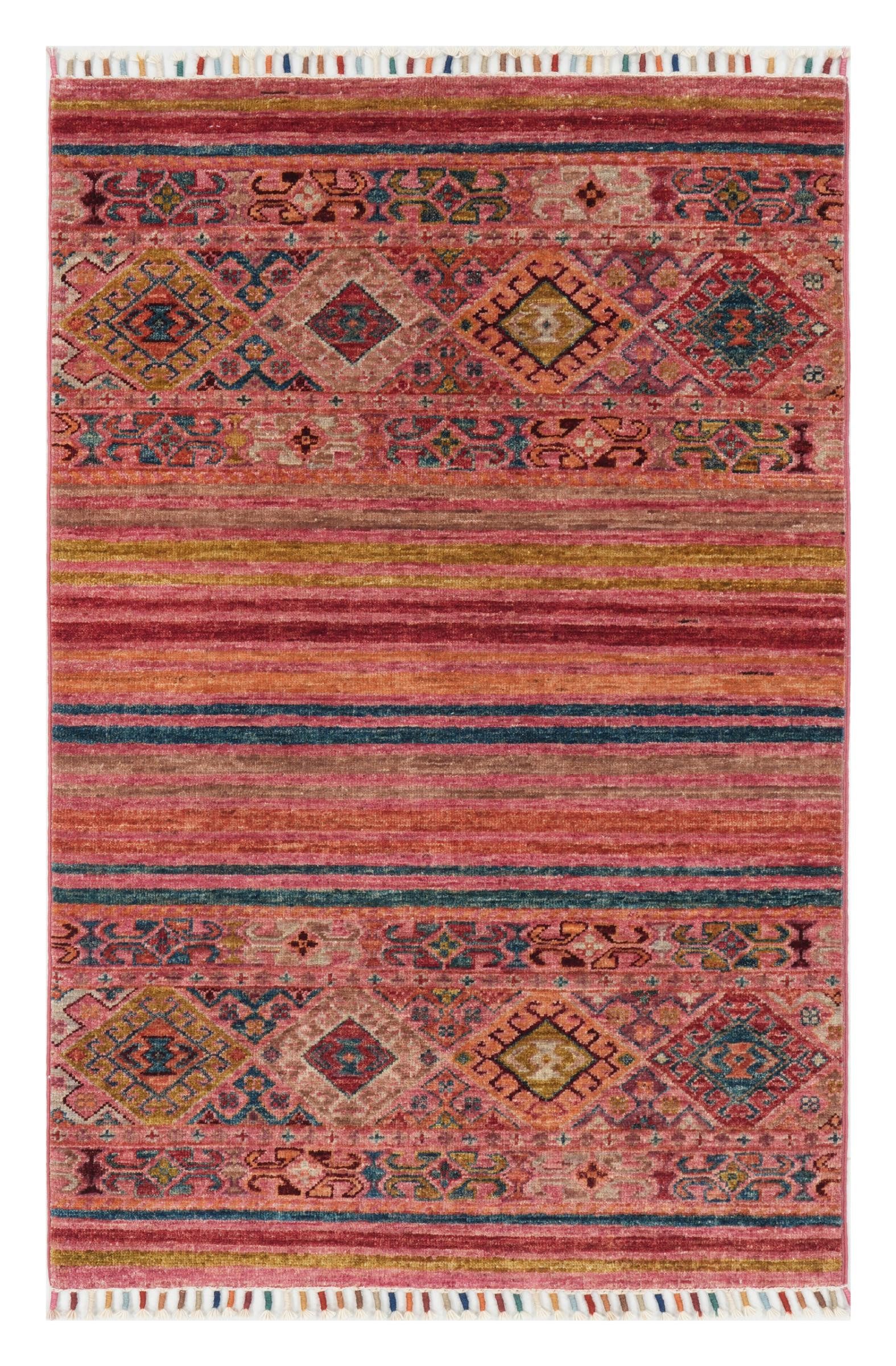 Nain Trading Orientteppich Arijana Shaal 79x121 Handgeknüpfter Orientteppich, rechteckig, Höhe: 6 mm
