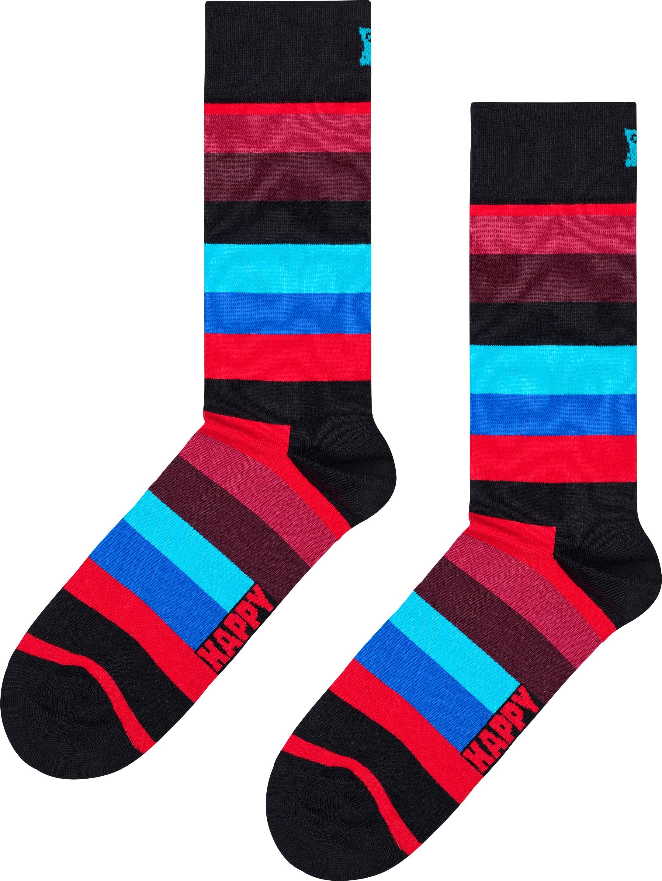 von Pack Socks Filled Socks, Stripe Happy 2er Optic Socken Socks Happy (2-Paar) &