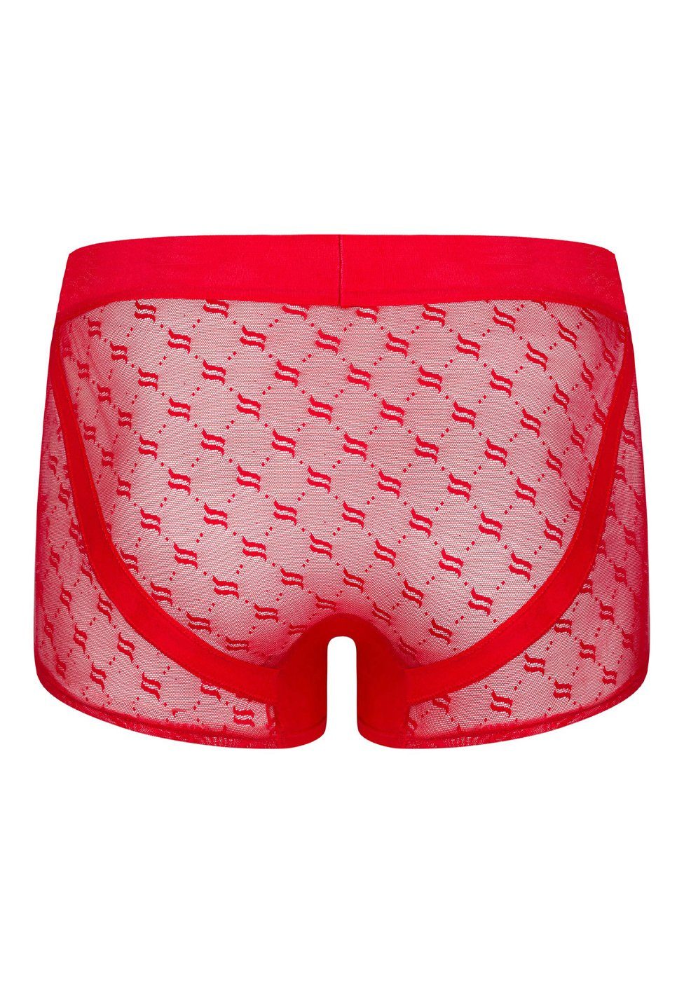 Obsessive Boxershorts Transparente Boxershorts - rot (1-St) leicht durchscheinendes Material