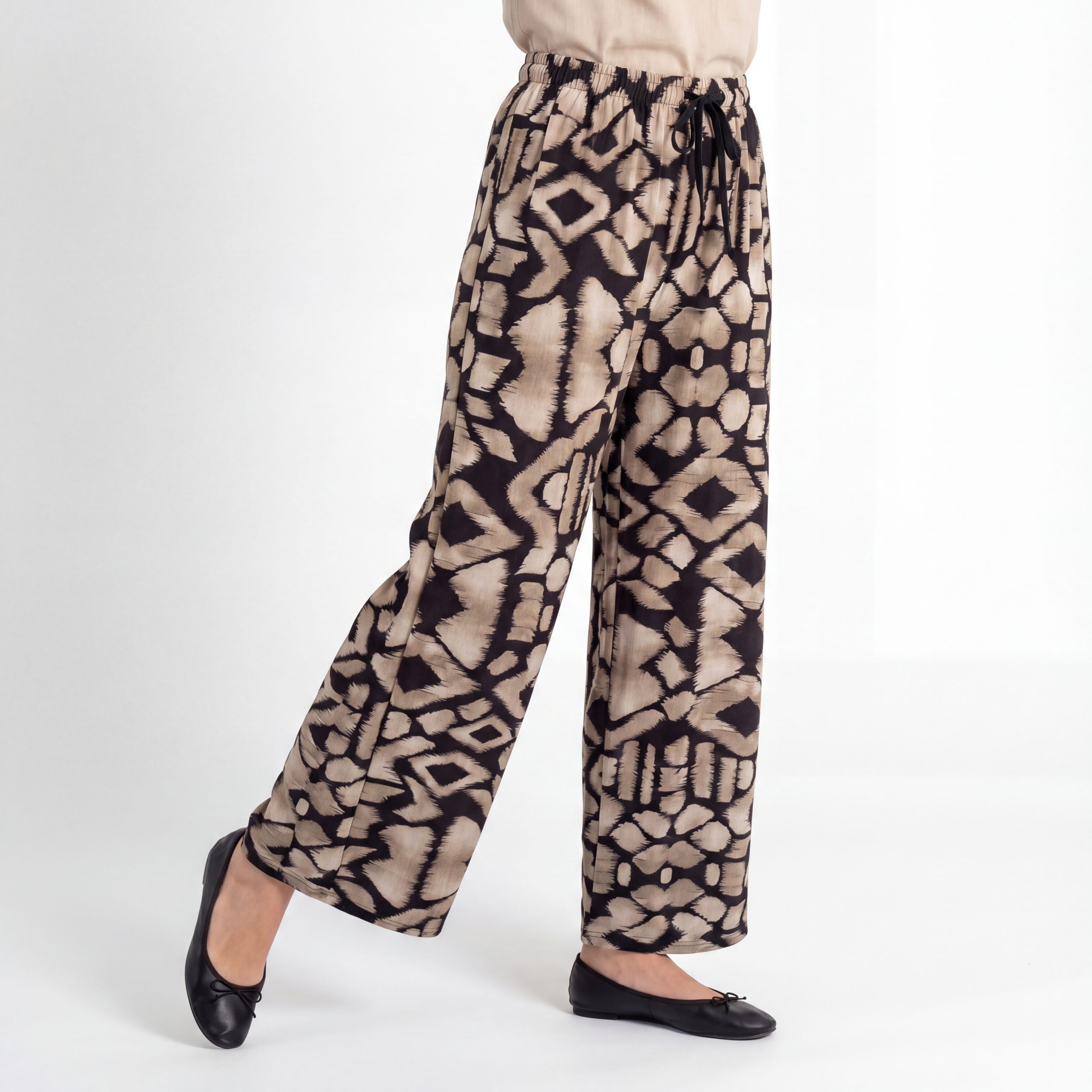 OriginalYou Palazzohose Damen Sommerhose Relaxed Fit Weite Strandhose Boho Look One Size 36-44 passend für (36-40 relaxed, 40-44 regular)