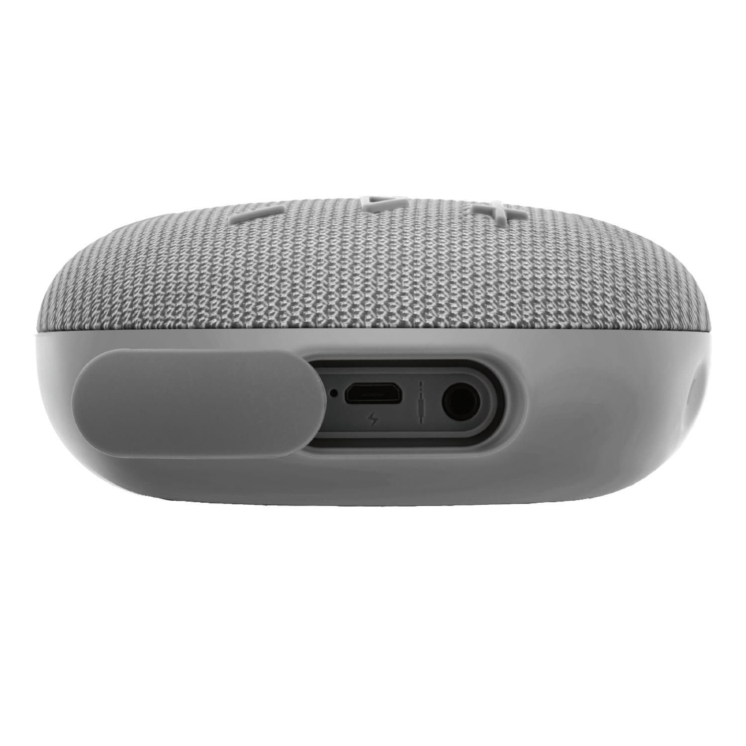 STREETZ Kompakter 5W wasserdicht, Speaker 5 inkl. Jahre mit (Bluetooth, Lithium Akku Herstellergarantie) und 5 Hochtöner, Bluetooth TWS Bluetooth-Lautsprecher hellgrau IPX7 Subwoofer, W