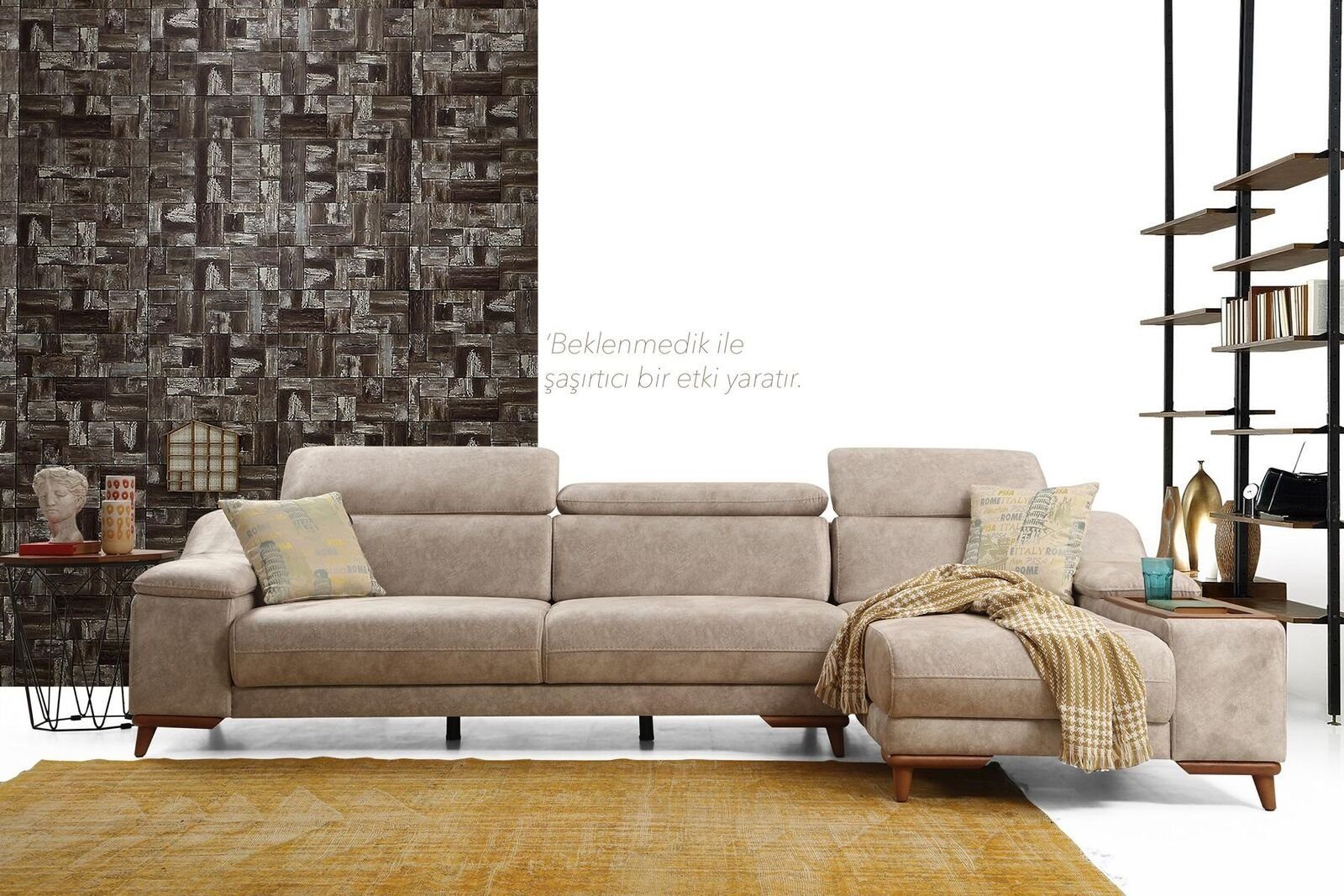 Couch in Sofa Made Europa Teile, Ecksofa 3 Ecksofa Design Wohnzimmer JVmoebel Modern, L-Form