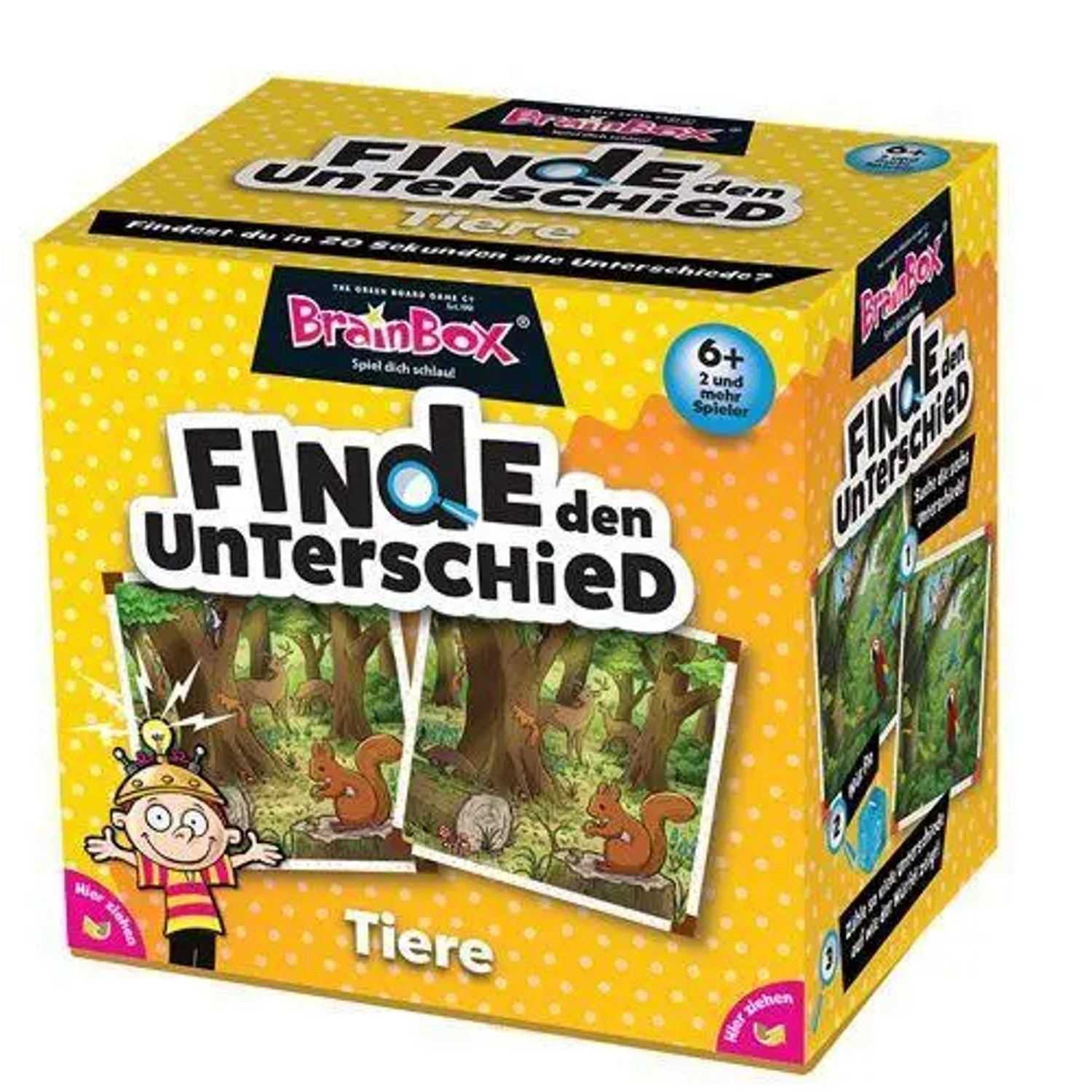 BrainBox Spiel BrainBox - Finde den Unterschied Tiere