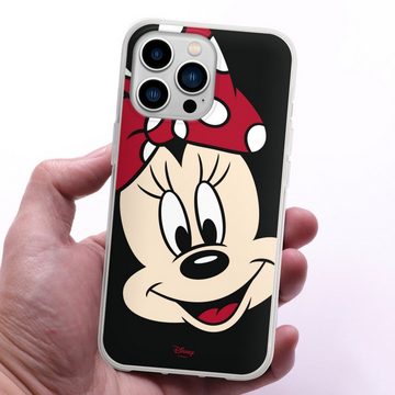 DeinDesign Handyhülle Minnie Mouse Disney Offizielles Lizenzprodukt Minnie All Over, Apple iPhone 13 Pro Silikon Hülle Bumper Case Handy Schutzhülle