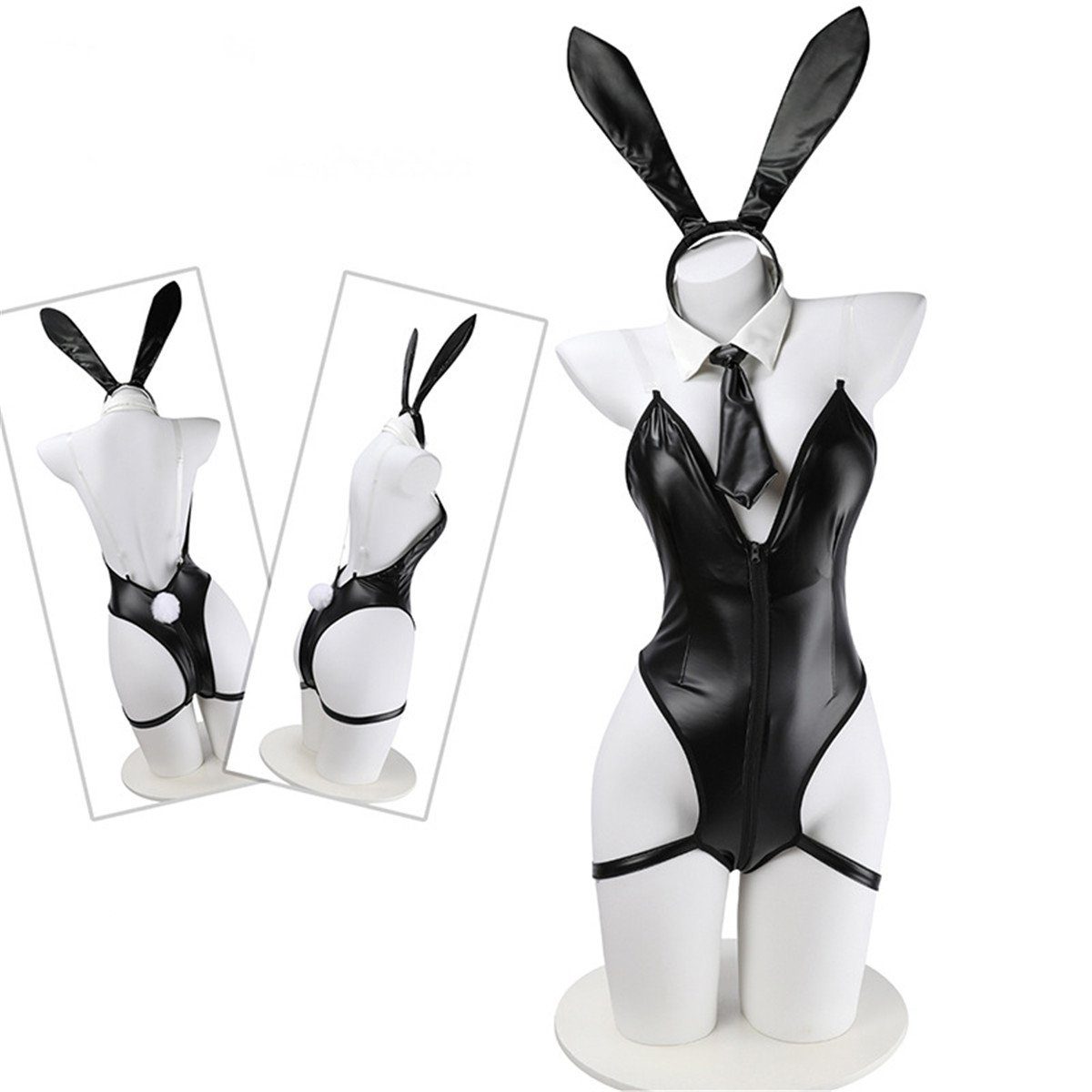 süße Pure Bunny Uniform Unterkleid VOCTVTB Desire Lackleder (1-tlg) Sexy Girl