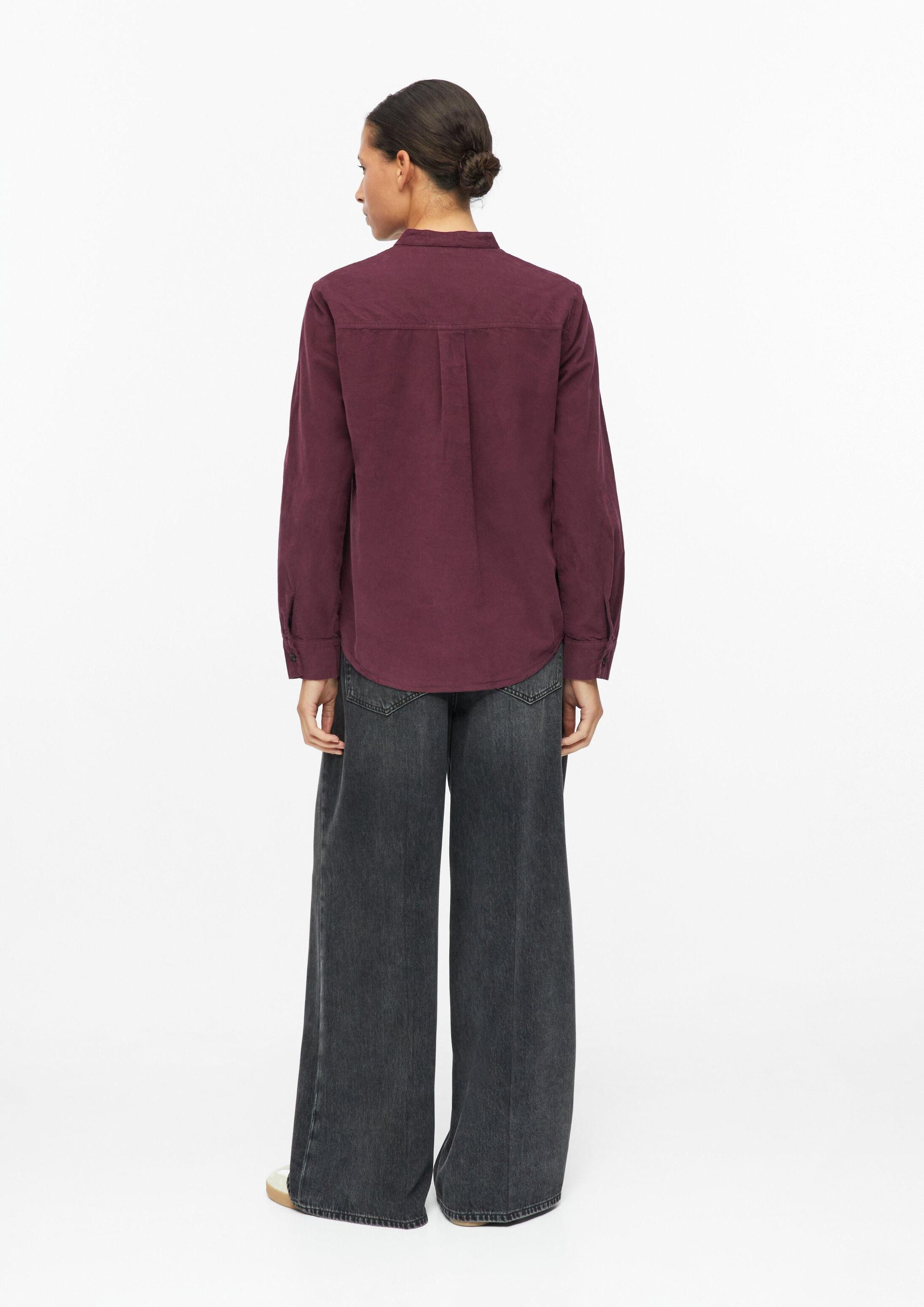 s.Oliver Langarmbluse Bluse Feincord-Bluse mit Stehkragen – Bild 3 von 5