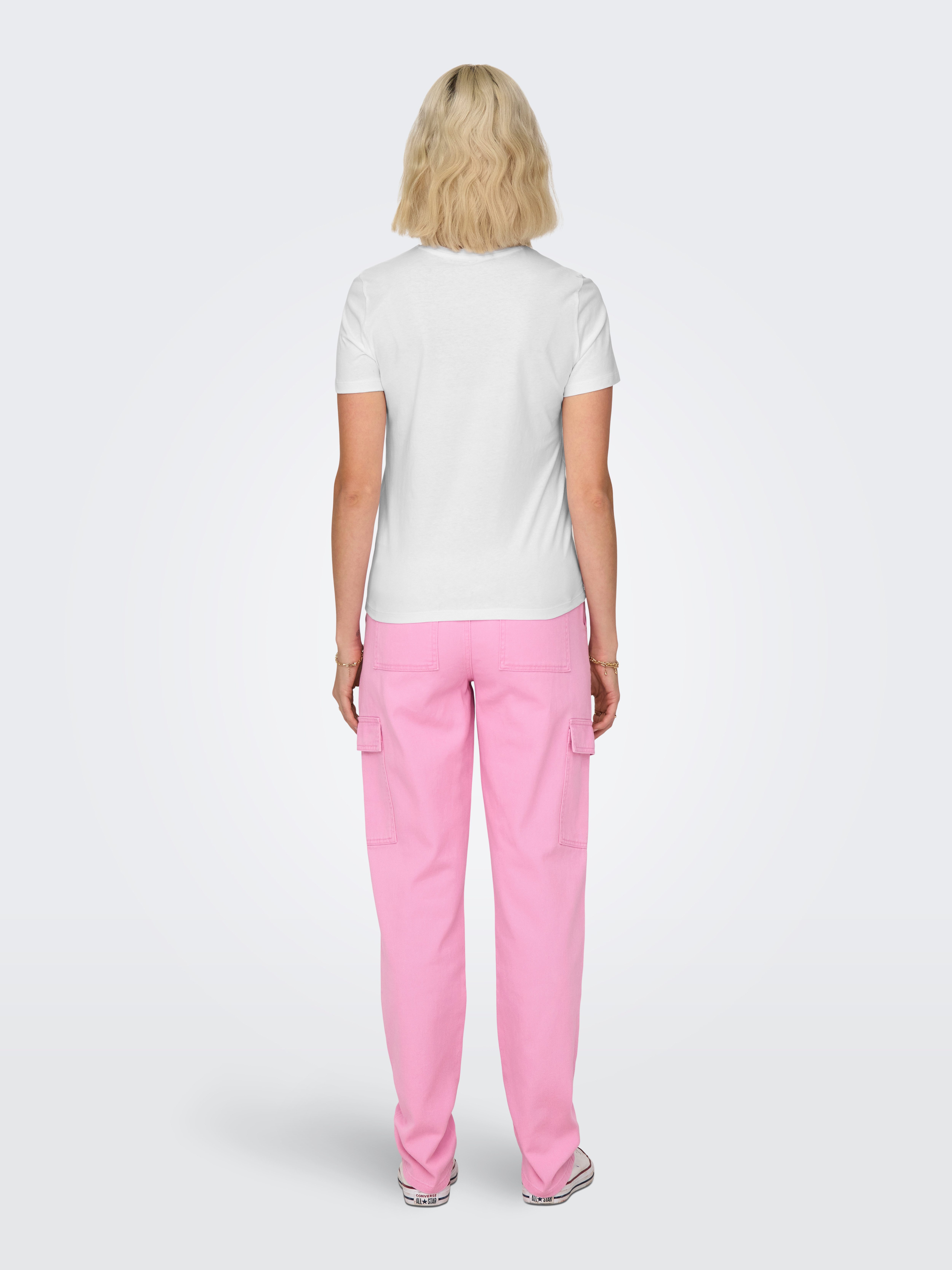 ONLY Kurzarmshirt ONLPOLLY LIFE REG S/S POCKET TOP BOX JRS Baumwolle, regul günstig online kaufen