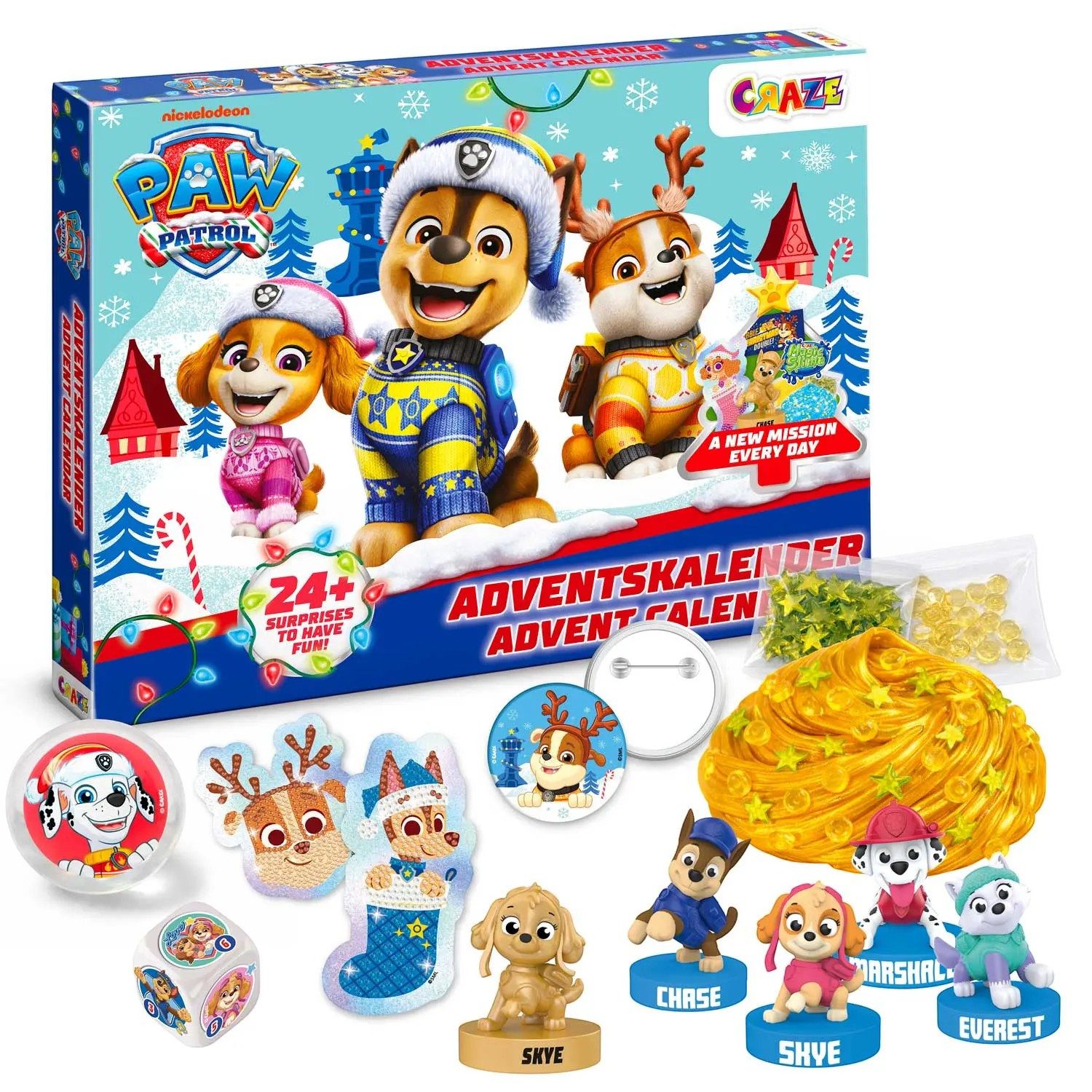 CRAZE Adventskalender CRAZE - Adventskalender Paw Patrol (24-tlg)