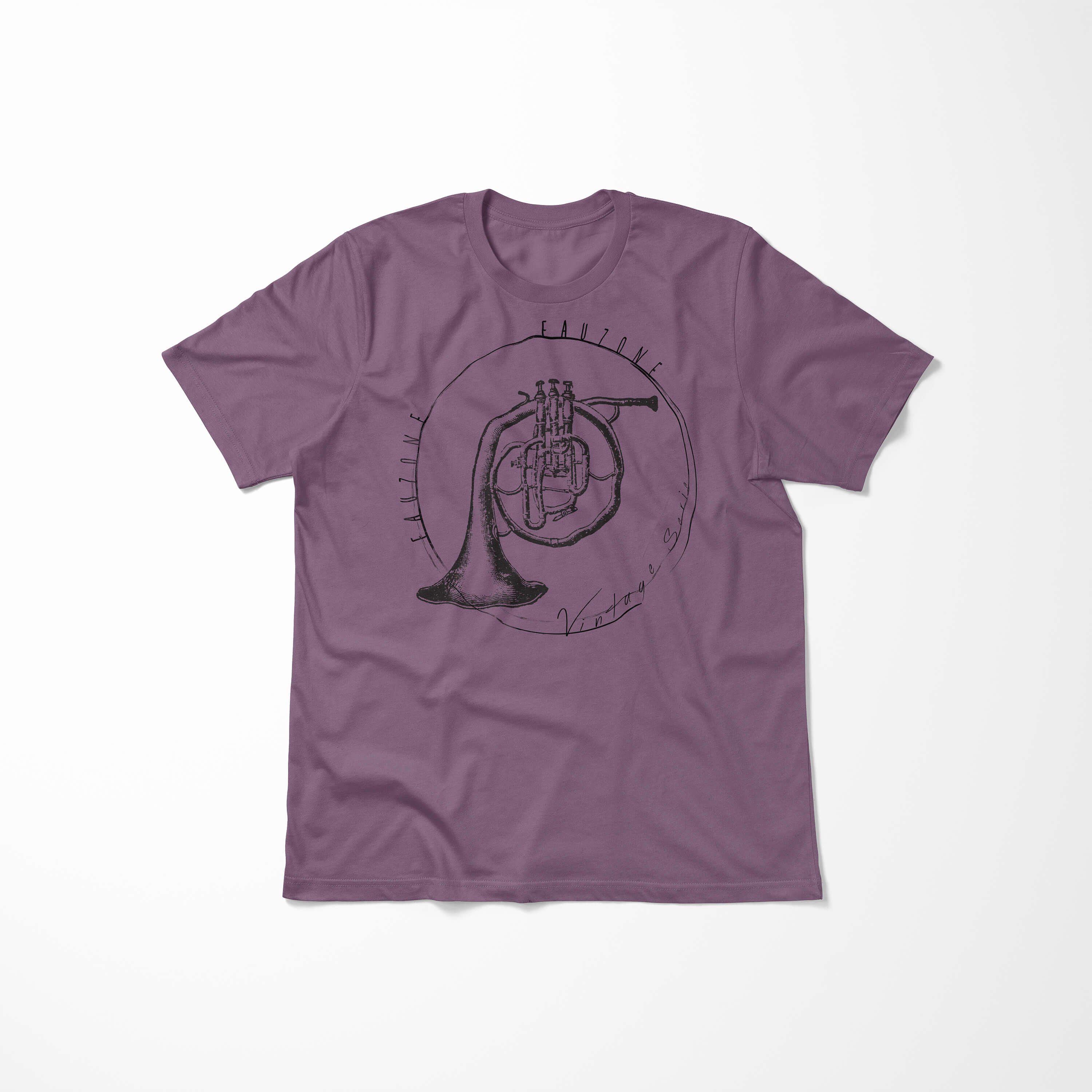 Sinus Art T-Shirt Vintage Herren Waldhorn Shiraz T-Shirt