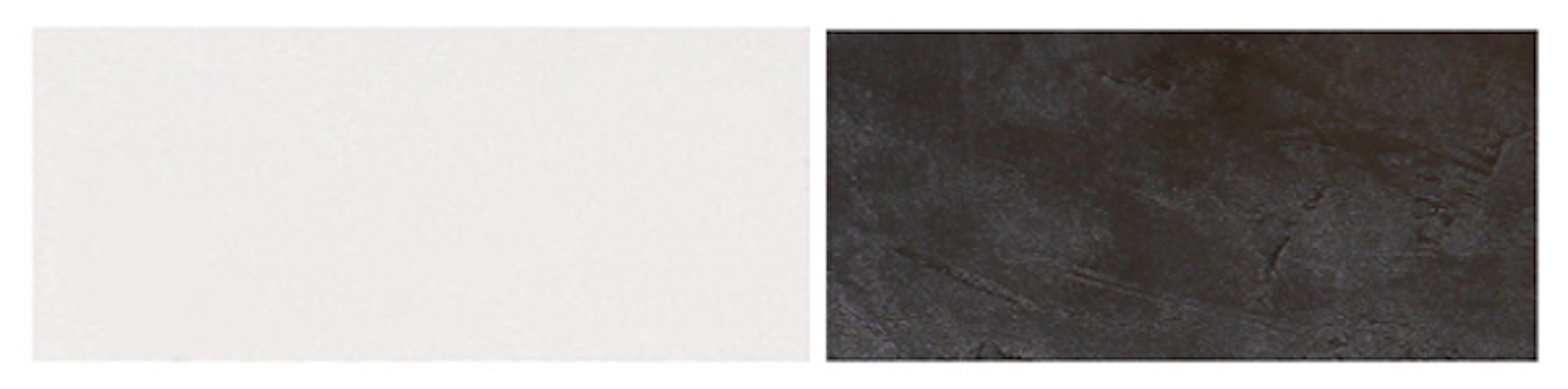 Feldmann-Wohnen Backofenumbauschrank Malmo (Malmo) 60cm ares & black 2 Schubladen Front- Klapptür Korpusfarbe (Teilauszug) wählbar