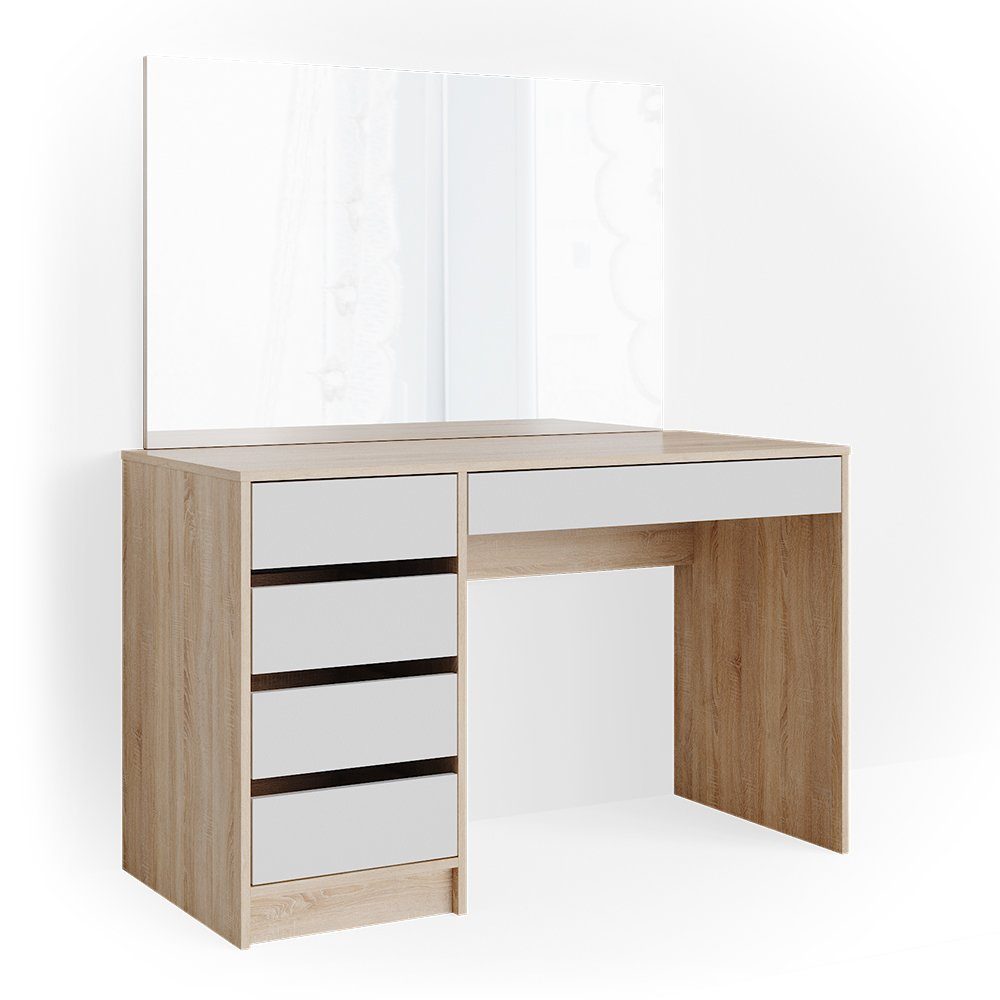 Vicco Schminktisch Sherry, Sonoma/Weiß, 120 cm günstig online kaufen
