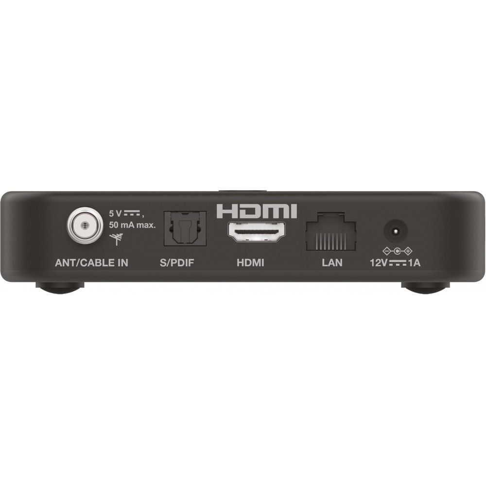 Strong SRT 423 AndroidTV Schwarz Sat Fernseher TV-Adapter, Android-Betriebssystem, WLAN und Bluetooth integriert