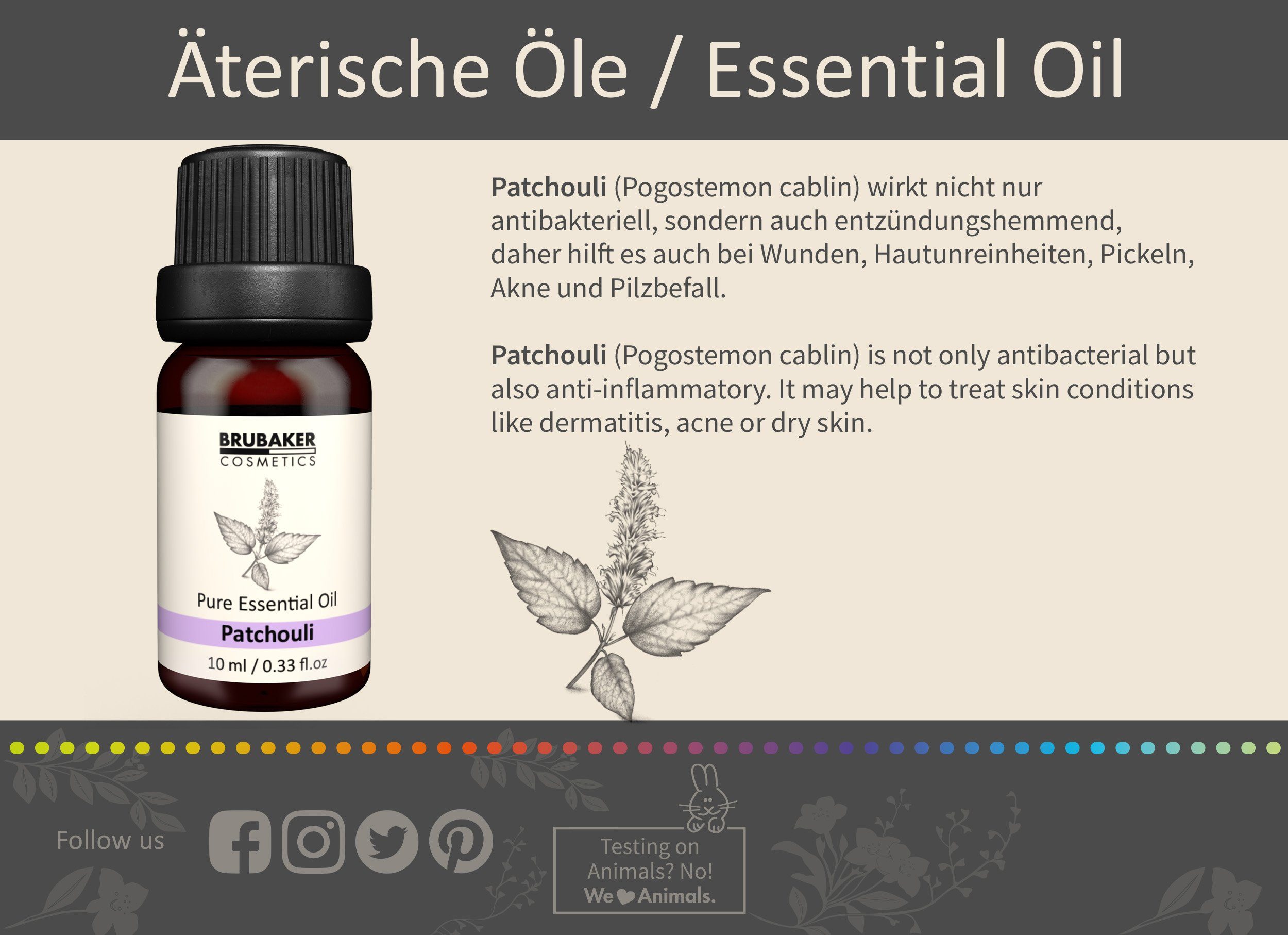 BRUBAKER Duftöl 3er-Set Patchouli Öl - Entspannung & Schlaf (Naturrein & Vegan, 3 x 10 ml Zederöl Baumöl), Ätherische Öle Aromatherapie Geschenkset