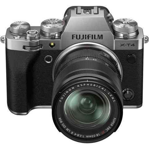 FUJIFILM X-T4 + XF18-55mmF2,8-4 R LM OIS Kit Systemkamera (FUJINON XF18-55mmF2,8-4 R LM OIS, 26,1 MP, Bluetooth, WLAN (WiFi)