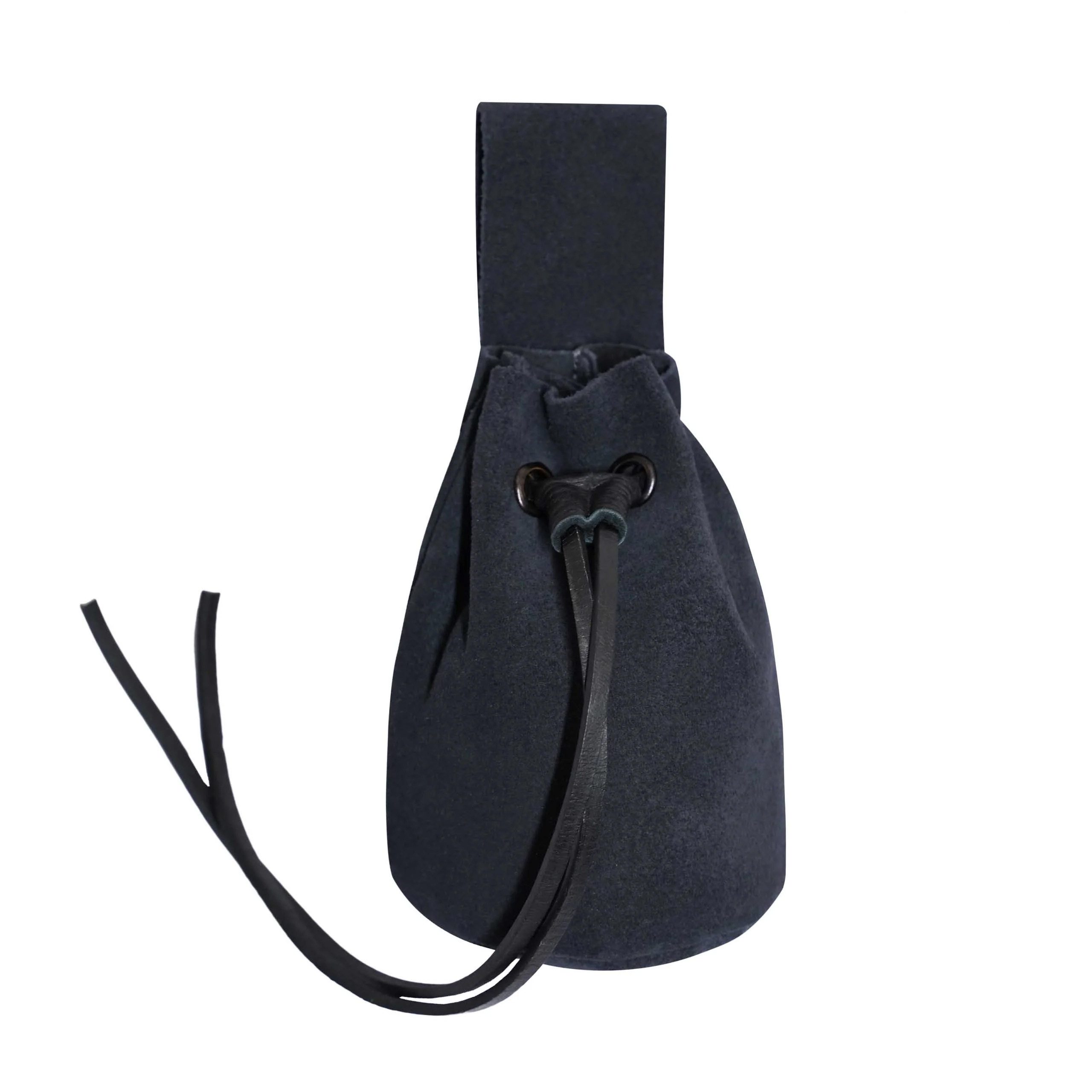 Gürteltasche Wildleder Gürtelbeutel oder Münzbeutel Mitternachtsblau