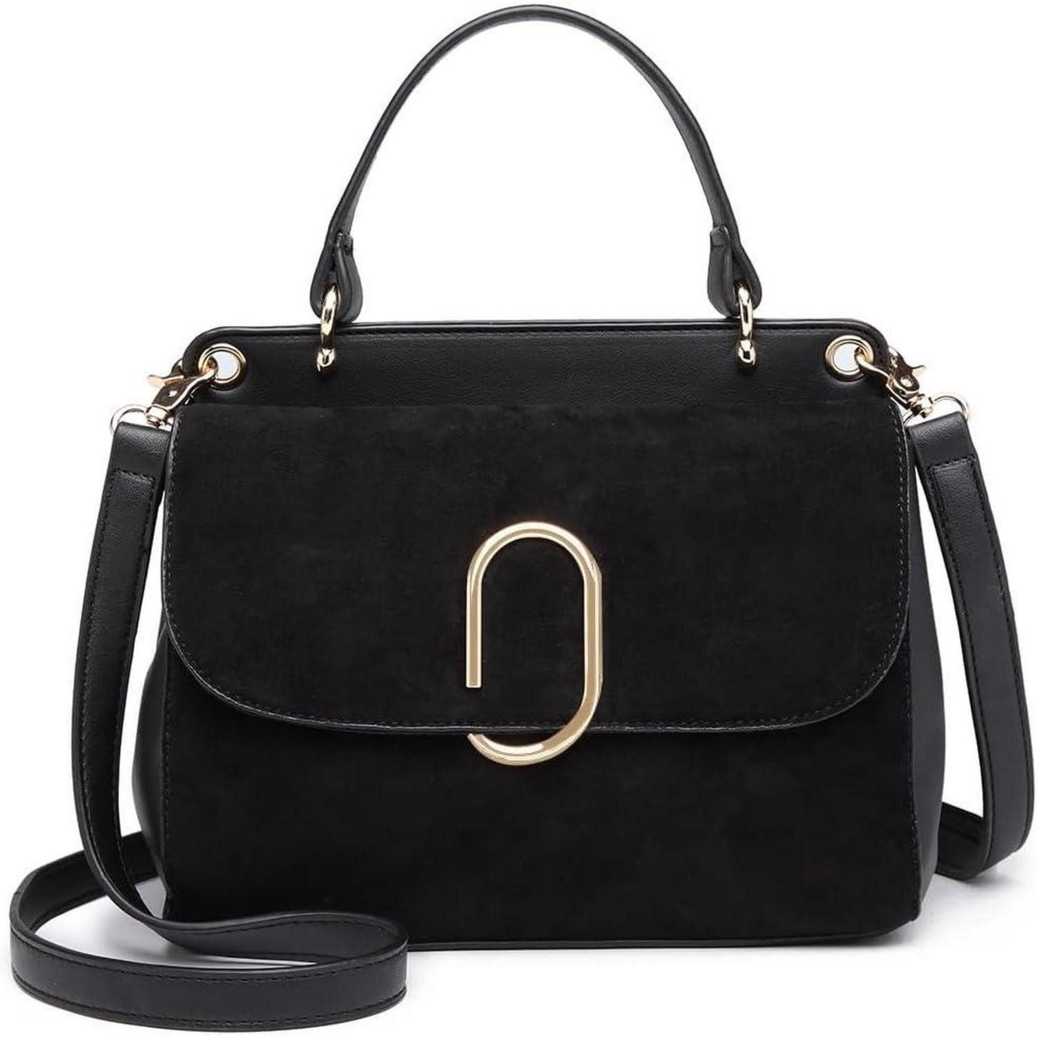 LuxusKollektion Handtasche Elegante Damenhandtasche Schwarz Schultertasche Umhängetasche