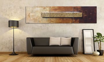 WandbilderXXL XXL-Wandbild Desert Adventure 240 x 60 cm, Abstraktes Gemälde, handgemaltes Unikat