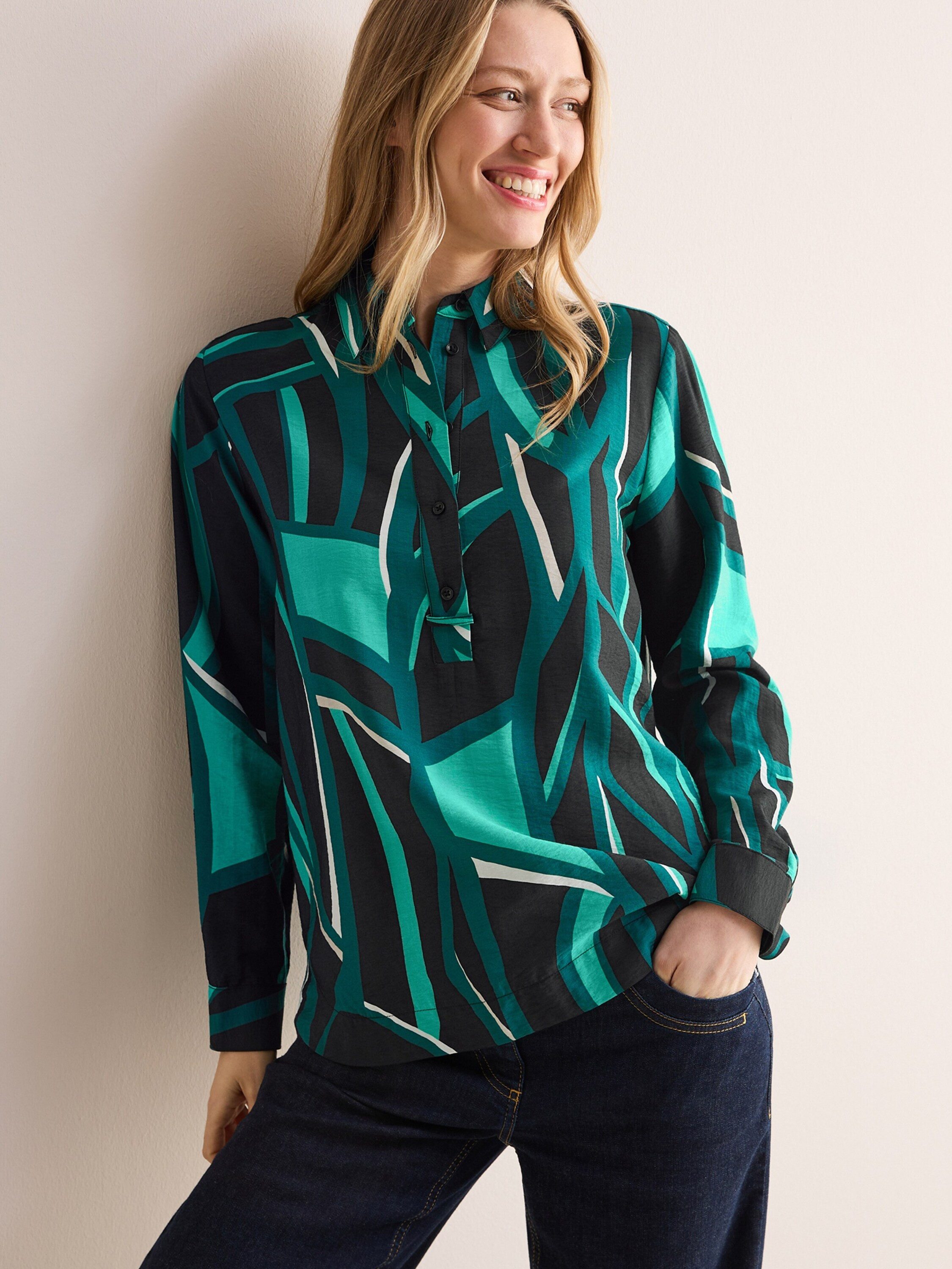 CECIL Langarmbluse (1-tlg) Plain/ohne Details